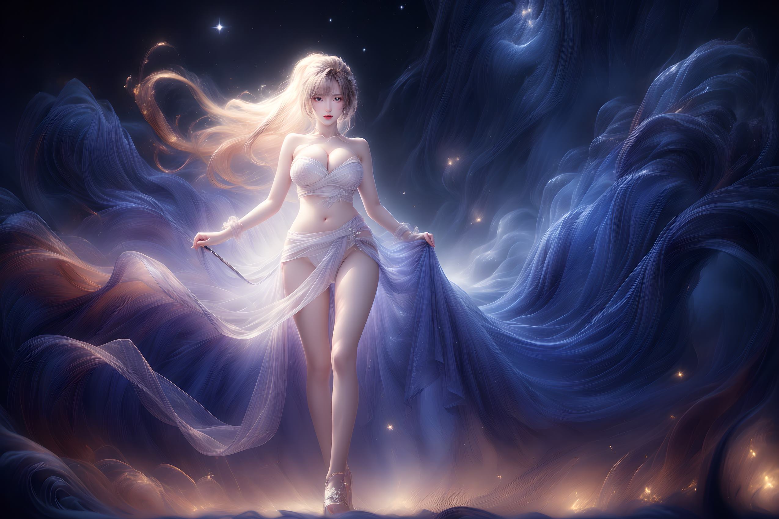 AI绘画 314 紫白少女[95P]第6张