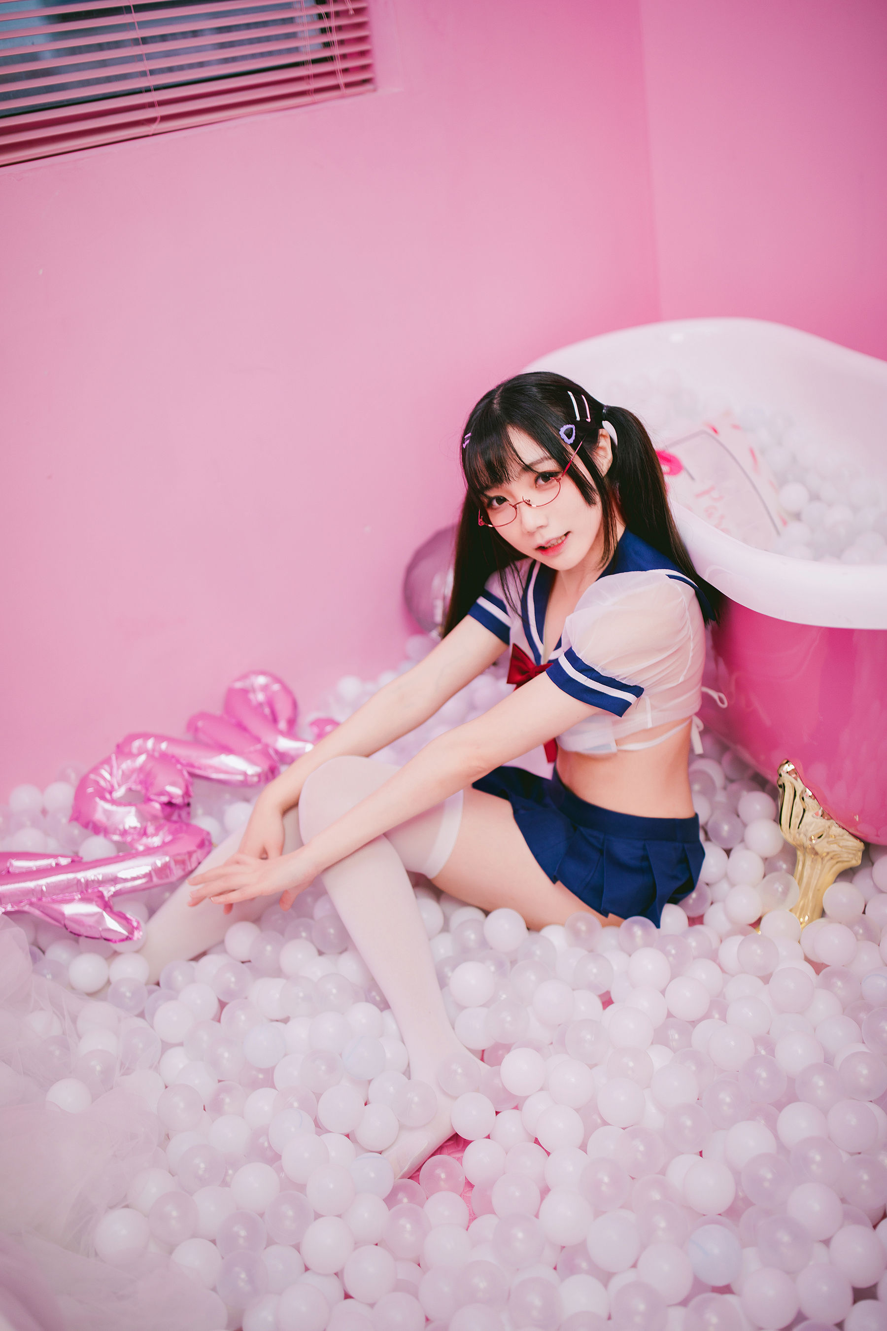 [网红COSER写真] 萝莉福利真央Mao - JK第7张