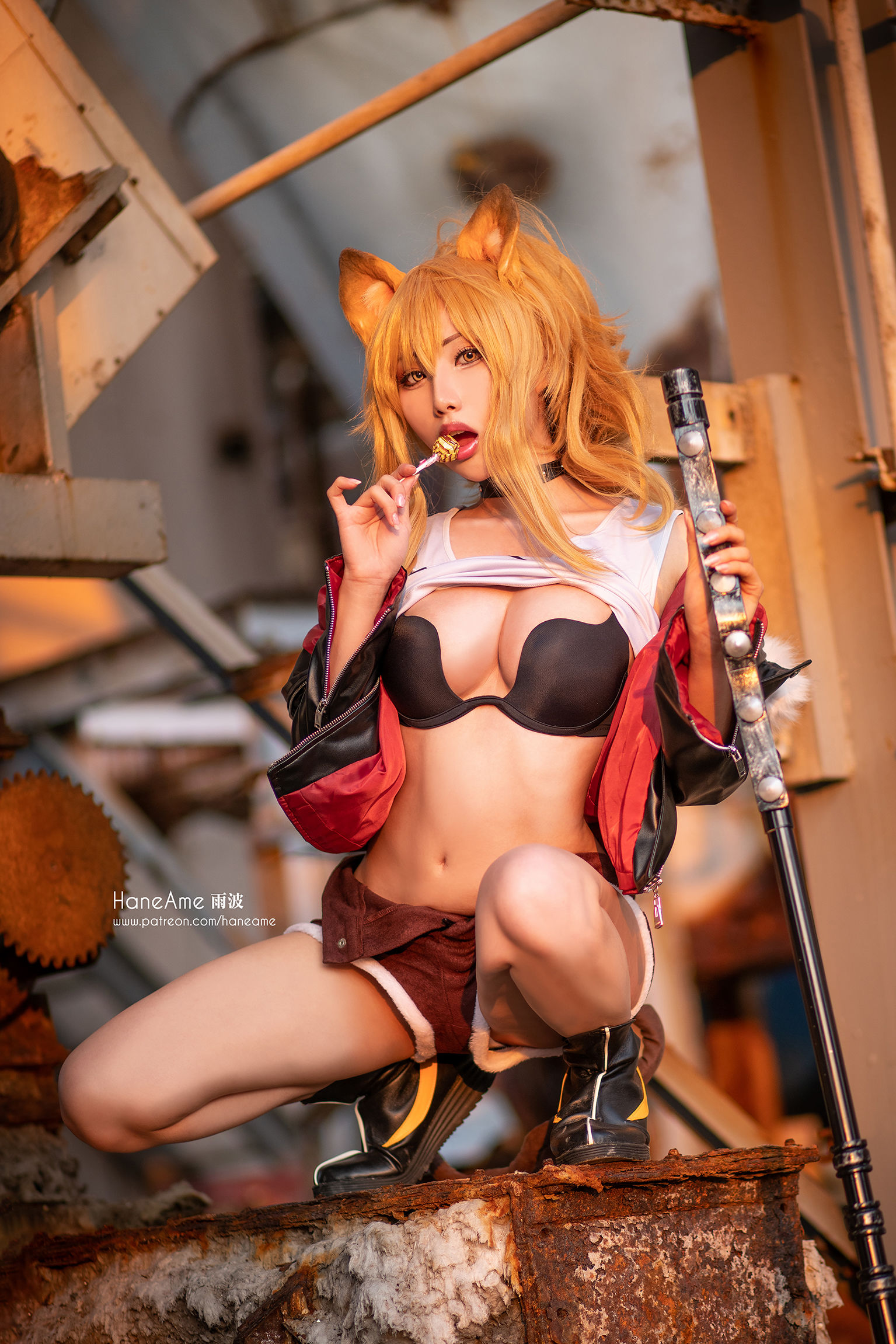 [网红COSER写真] Hane Ame 雨波写真 - 明日方舟 推进之王2第3张