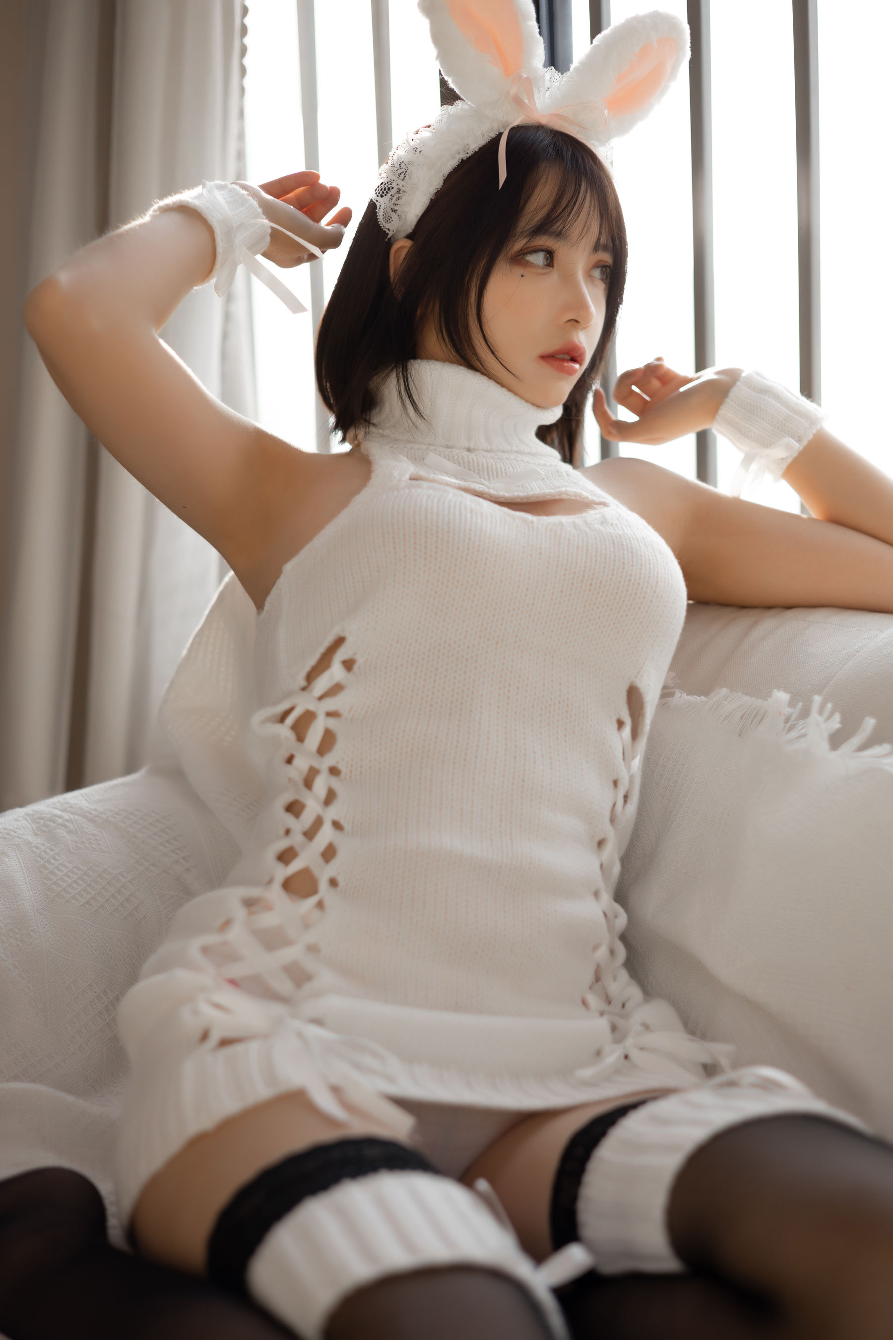 [COS福利] 疯猫ss - 白色毛衣第5张