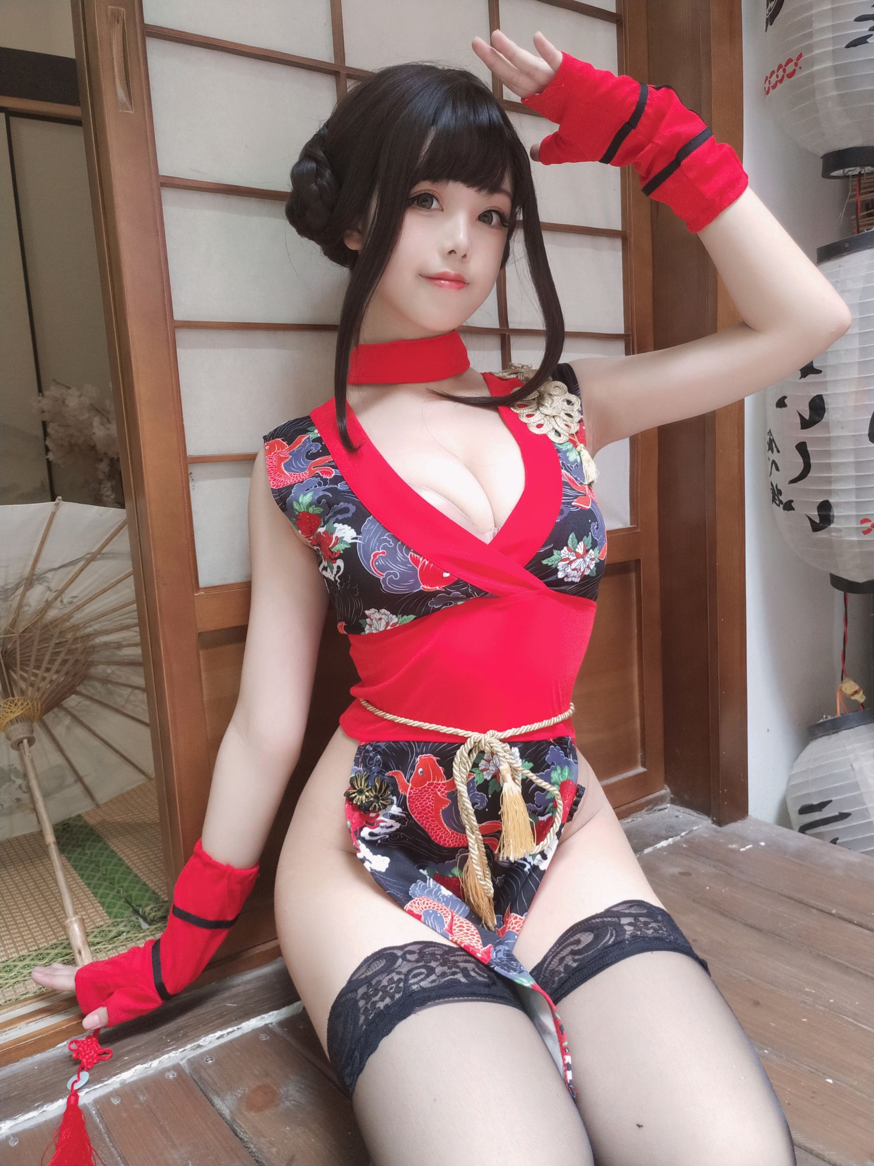 [COS福利] 萌系小姐姐蜜汁猫裘 - 红武士第12张