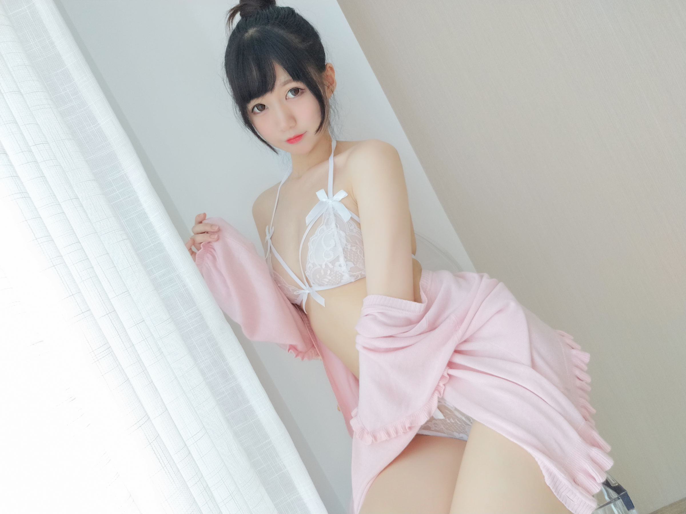 [COS福利] NAGISA魔物喵[fantia] - 夏のレースの下着第4张