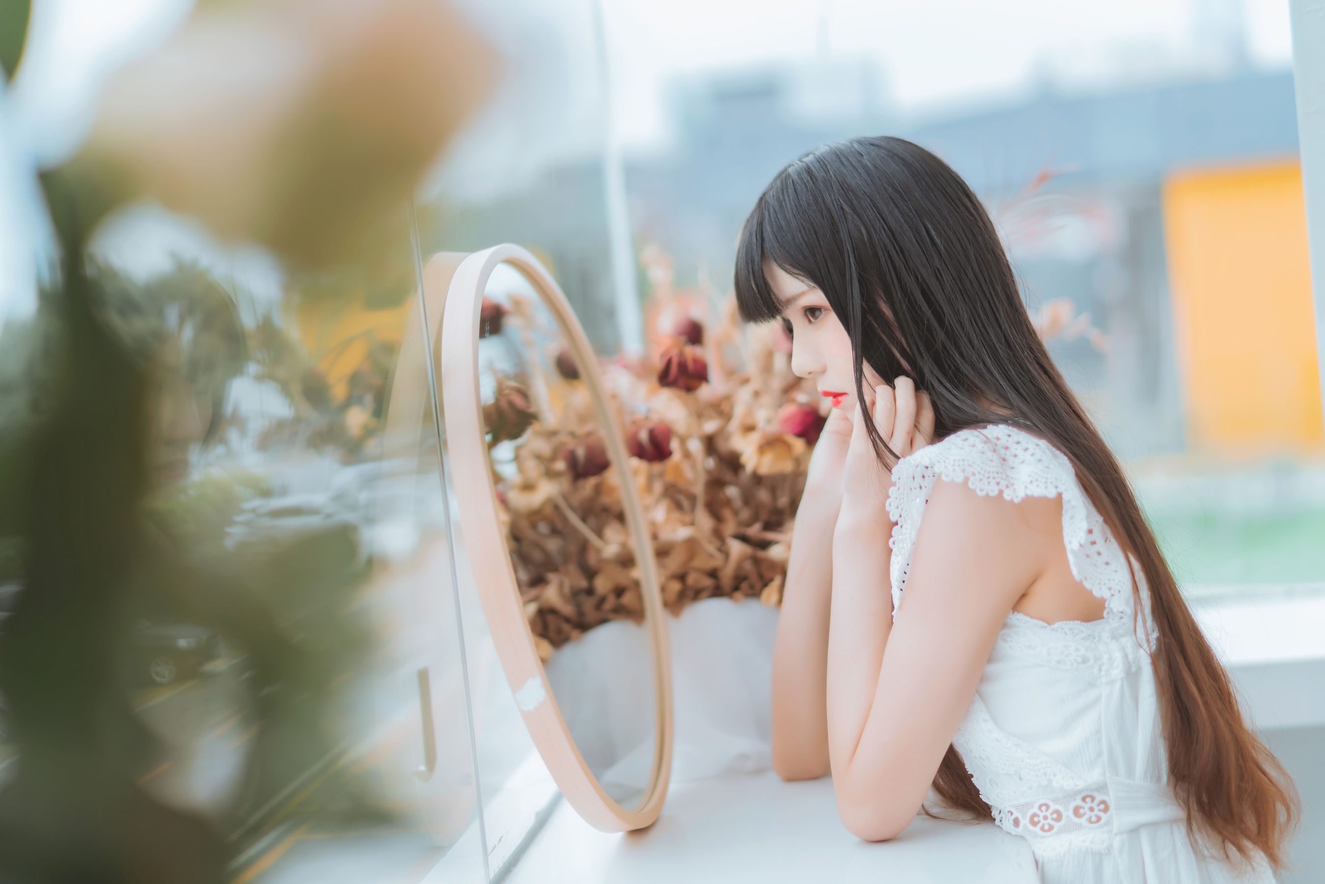 [COS福利] 桜桃喵 - 清新之白花花第4张