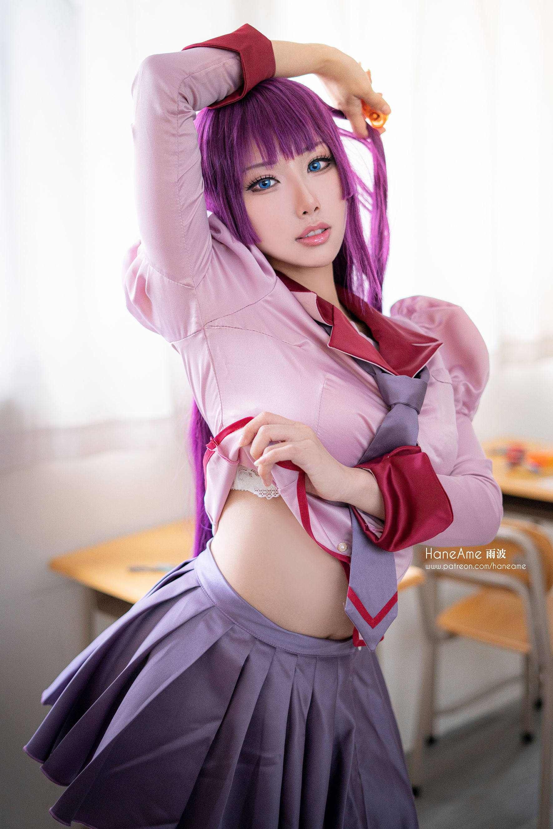 [COS福利] Hane Ame 雨波写真 - 化物语 战场原第4张