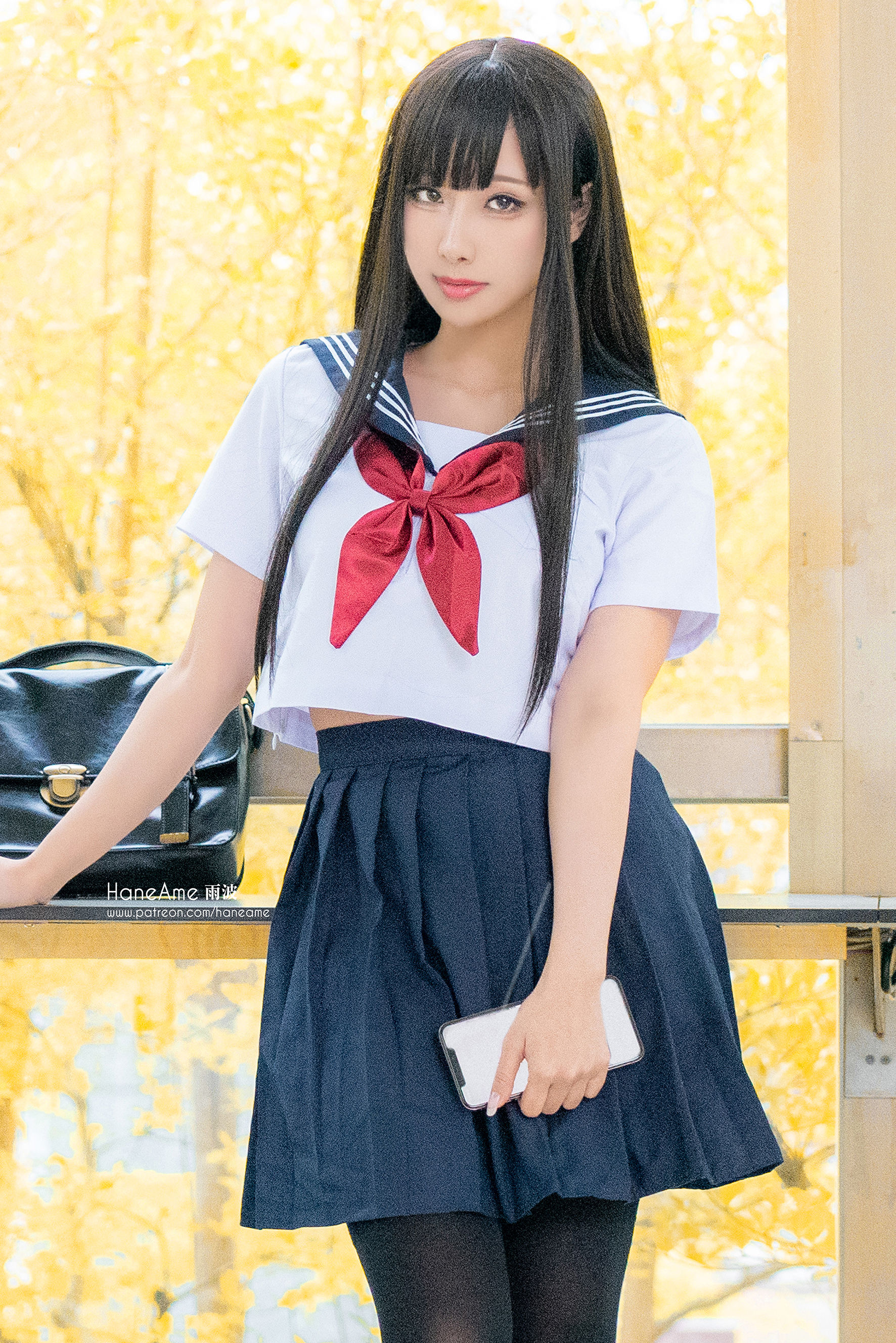 [COS福利] Hane Ame 雨波写真 - JK第1张