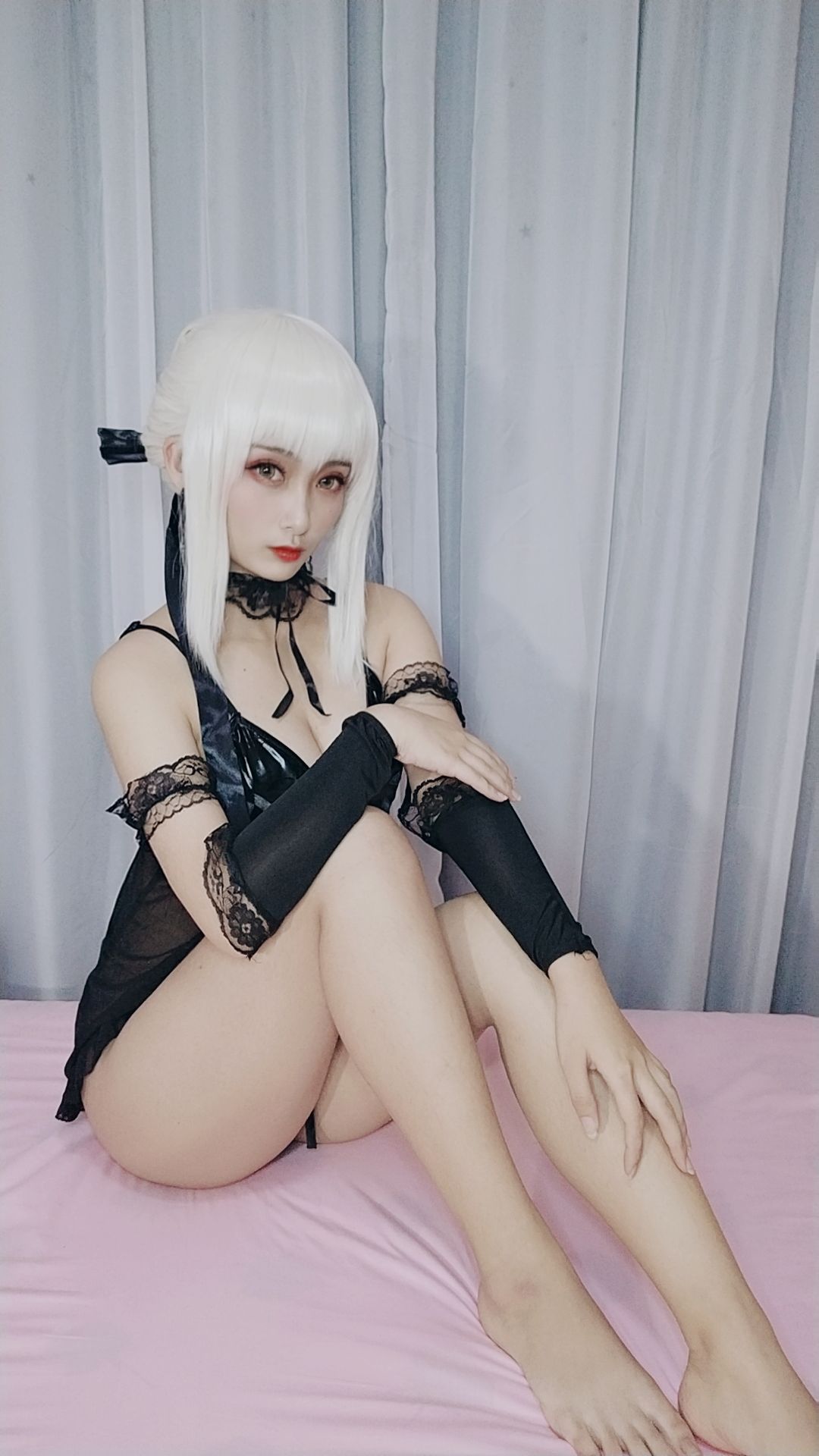 [COS福利] 动漫博主洛璃LoLiSAMA - 黑呆睡衣王座第7张