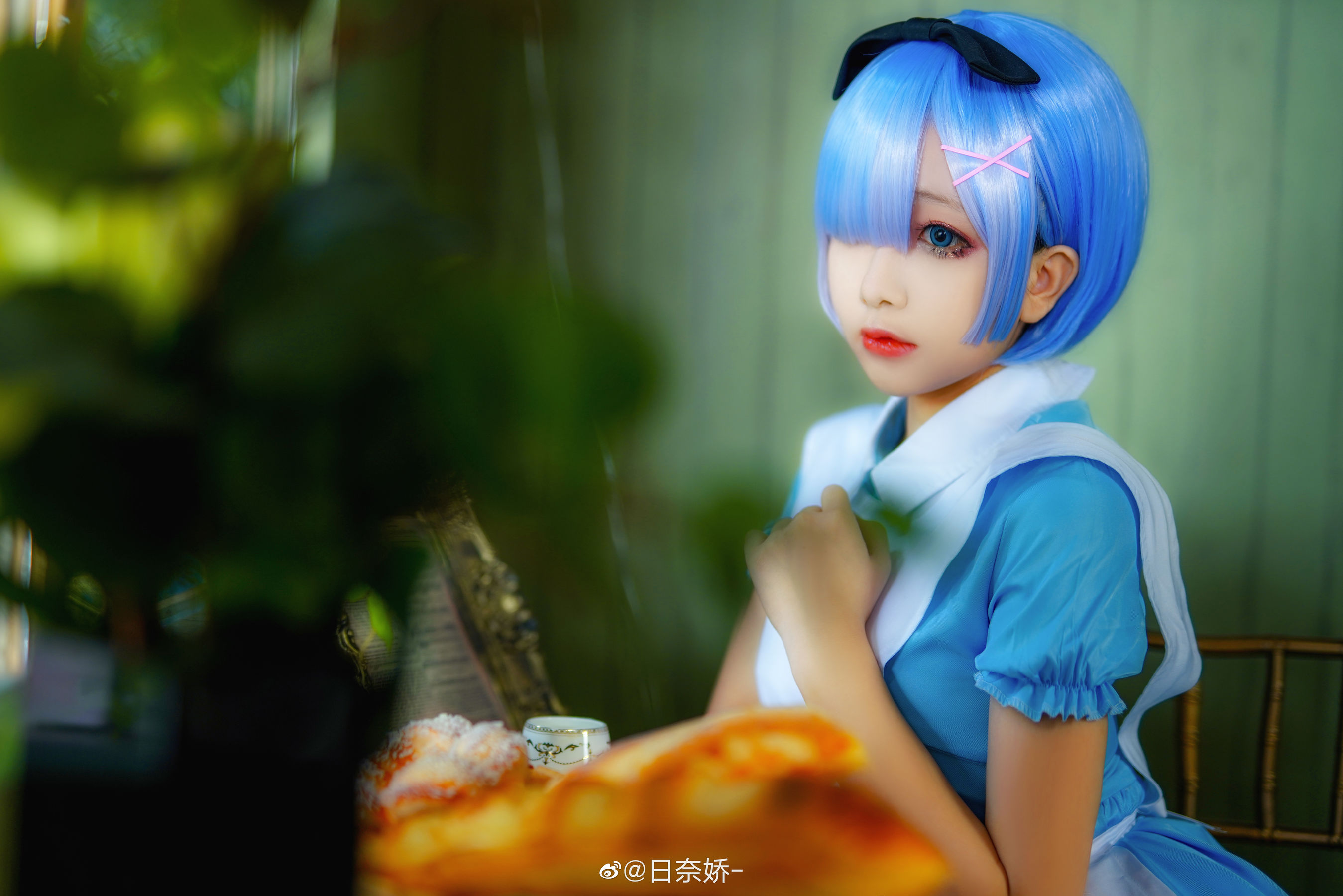 [COS福利] 日奈娇 - 蕾姆 毛衣 爱丽丝第6张