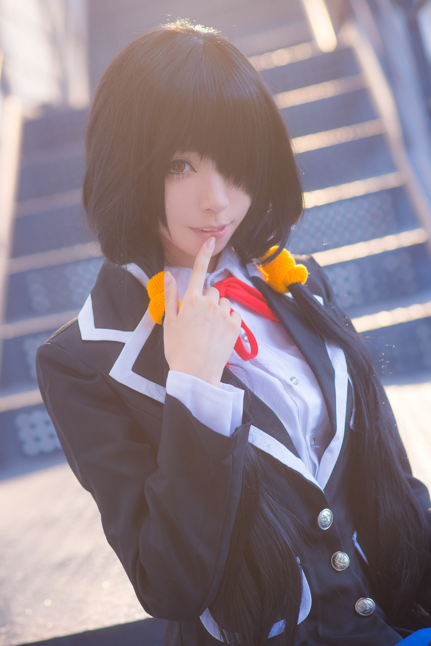 [COS福利] 长腿Coser青青子Js - 狂三校服第7张