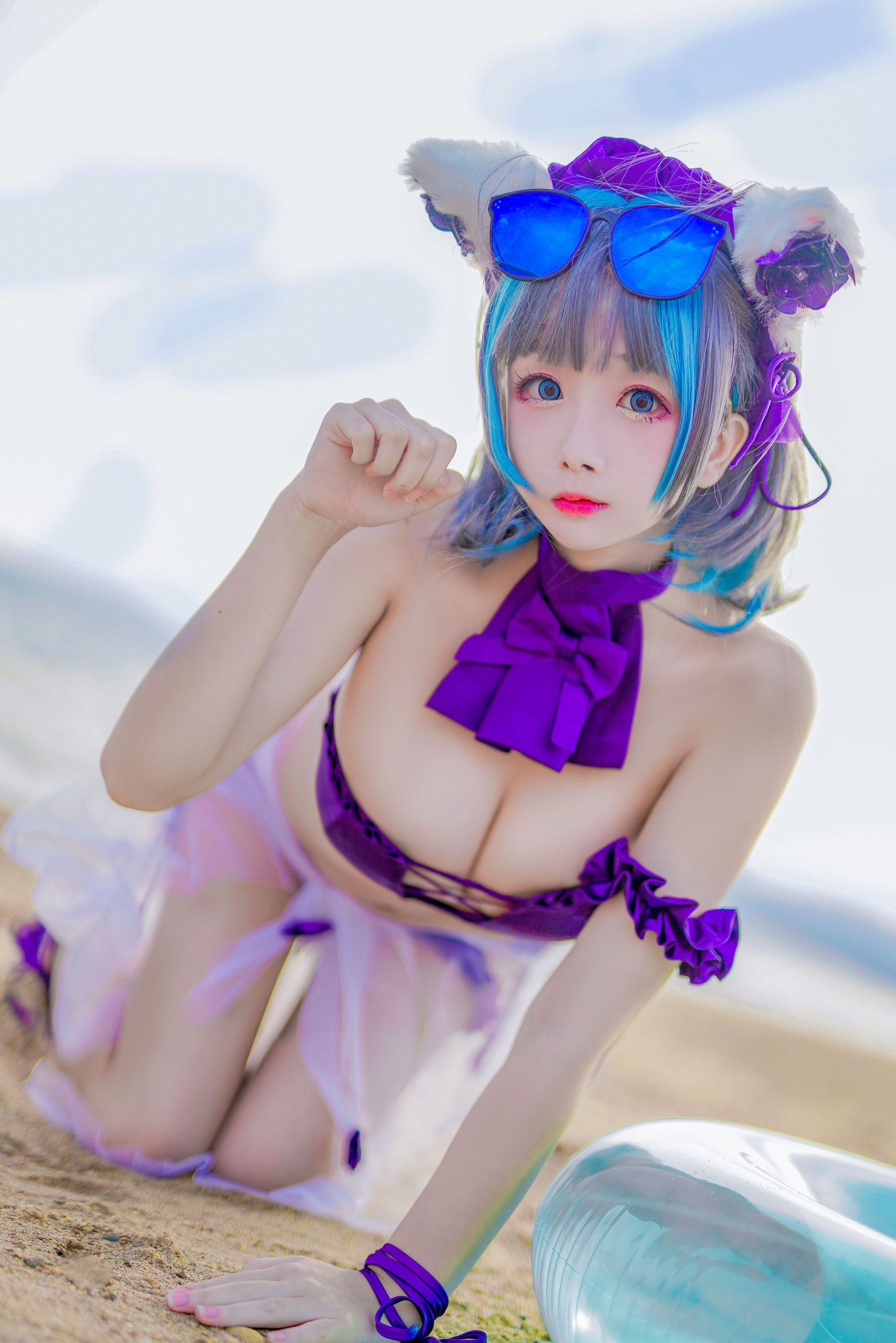 [COS福利] Cosplay日奈娇 - 柴郡猫泳装第4张