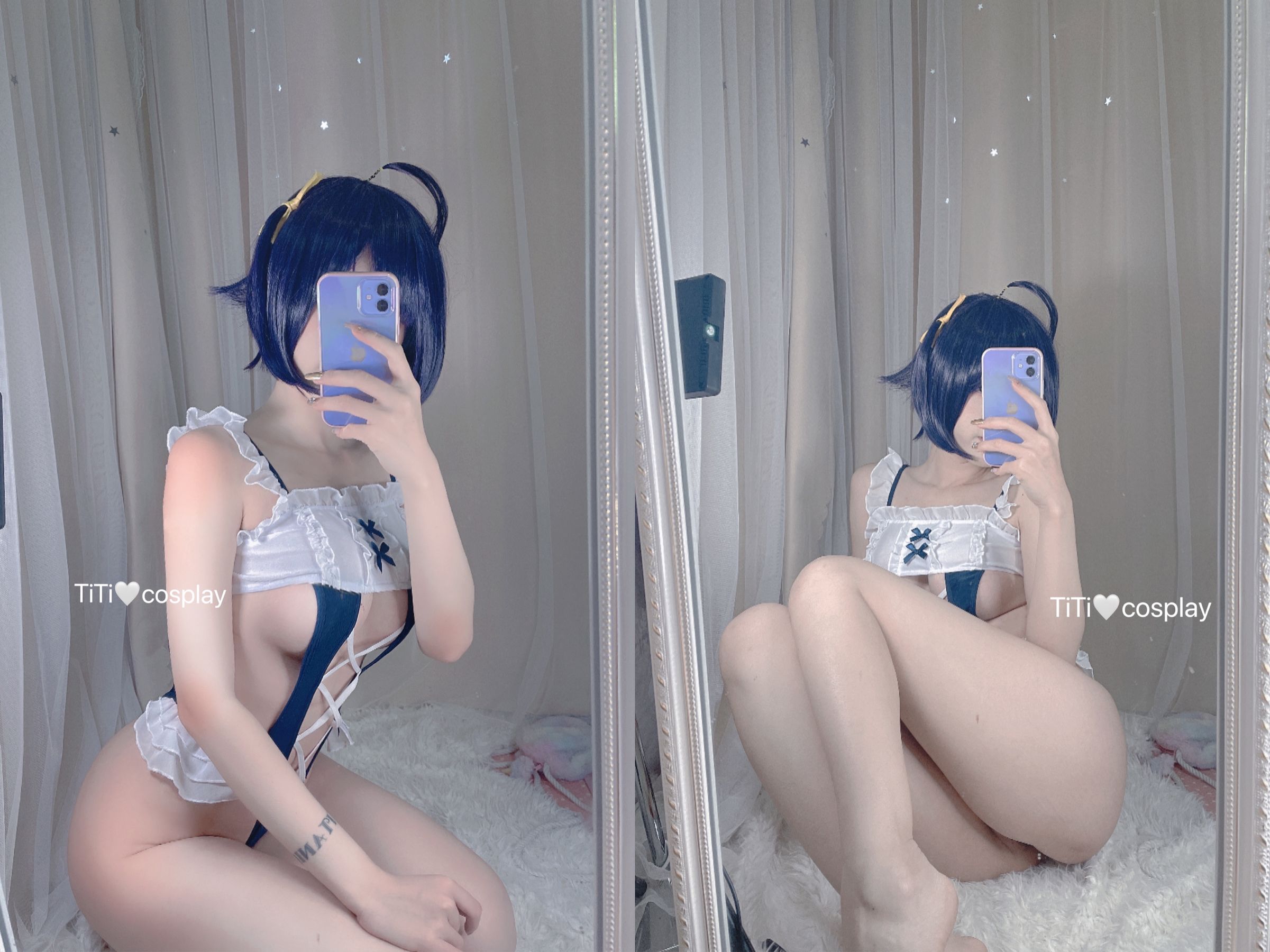 [福利COS] 钛合金大粑粑 - 女仆自拍第3张