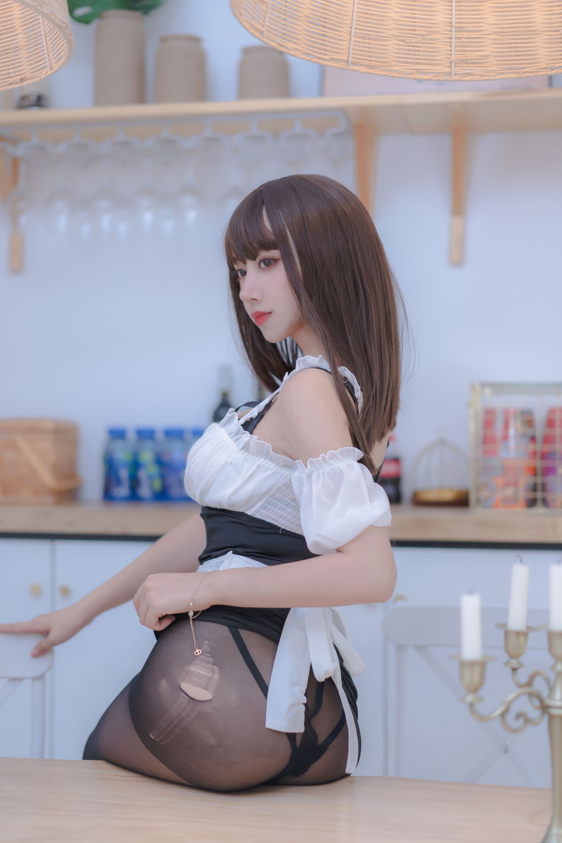 [福利COS] 斗鱼米线线sama写真 - 女仆使用手册第23张