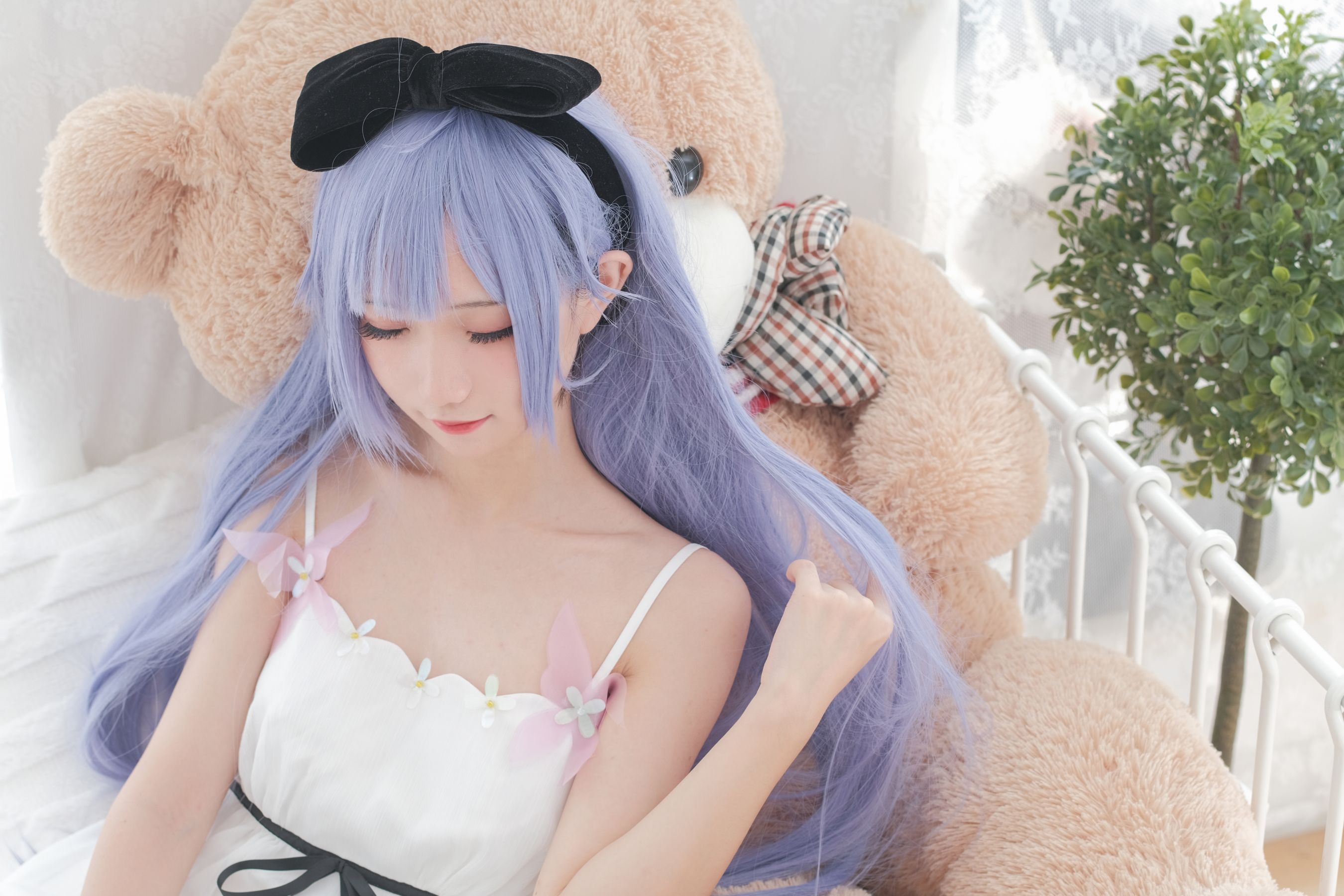 [福利COS] 花柒Hana - 独角兽清凉阅读时光第4张