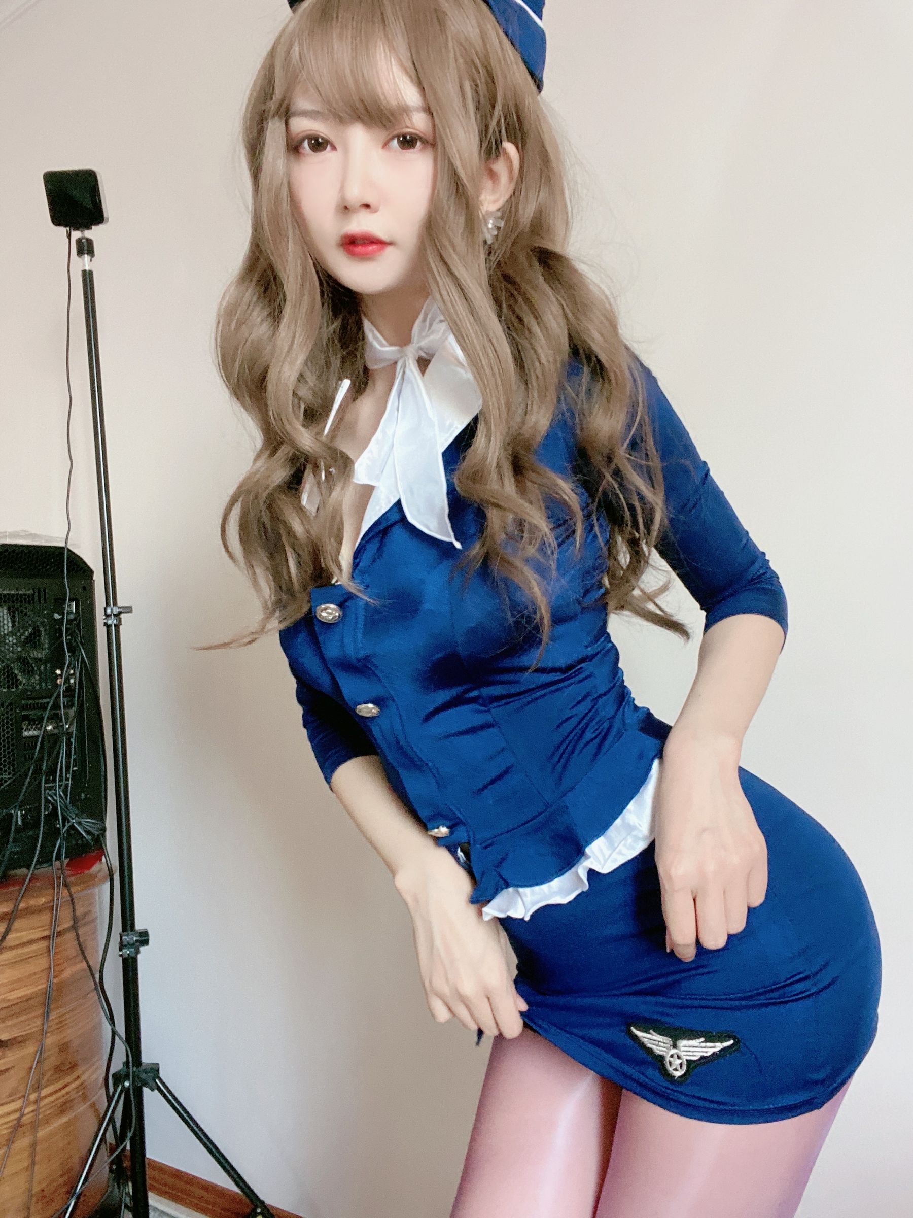 [福利COS] 51酱 - 蓝色制服装第12张