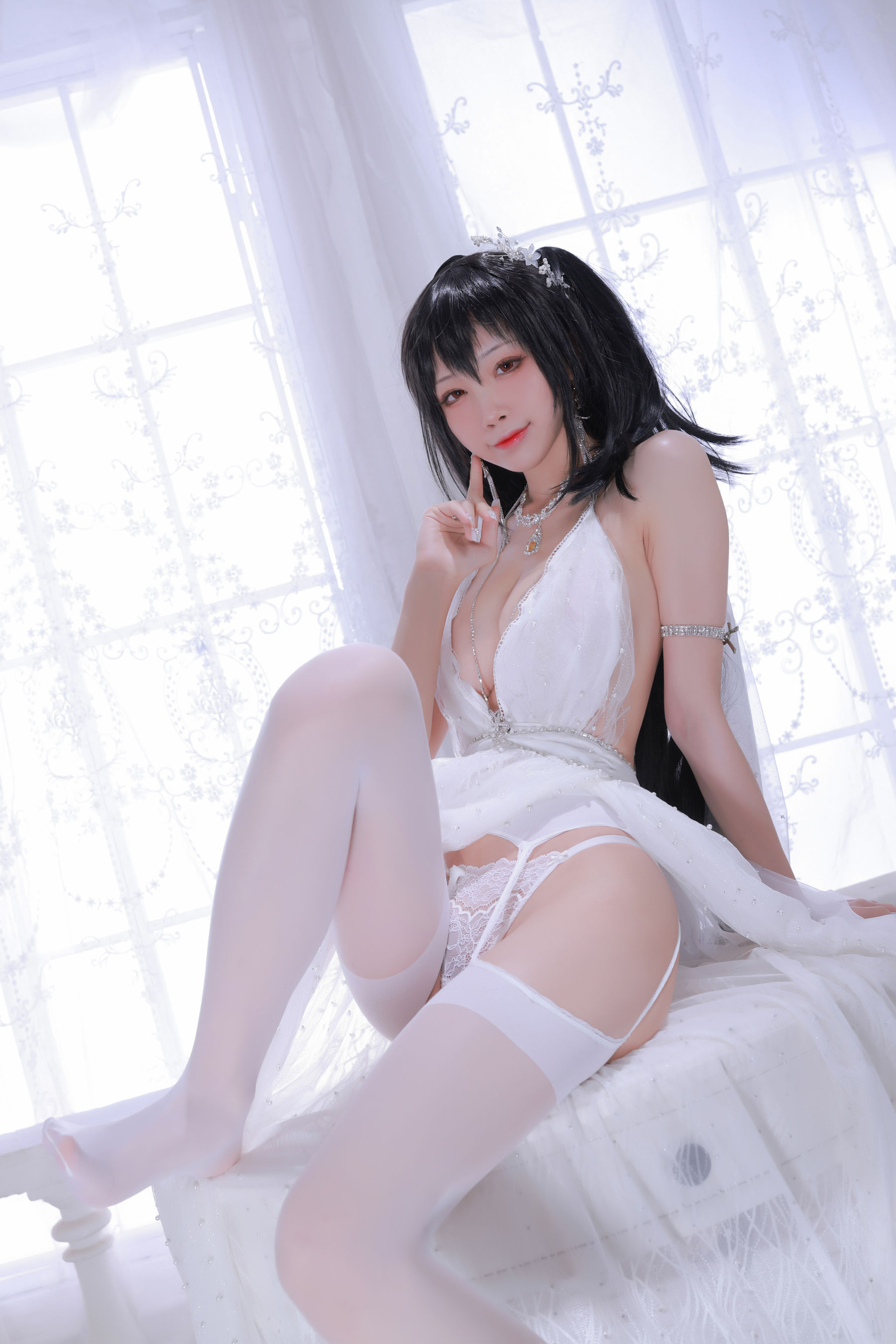 [网红COS] 动漫博主水淼aqua - 大凤婚纱第9张