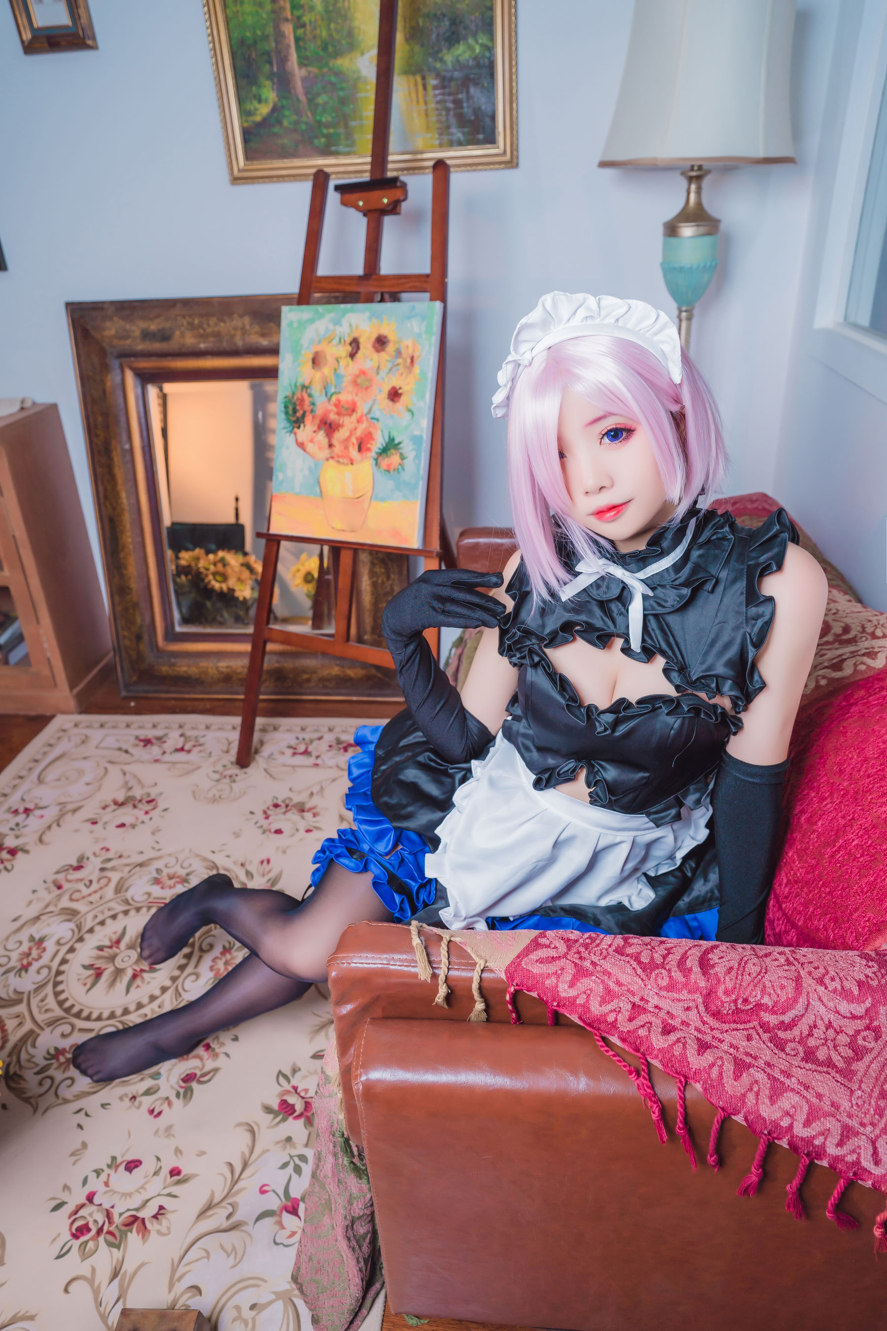 [网红COS] 动漫博主墨玉-M - 玛修女仆第10张