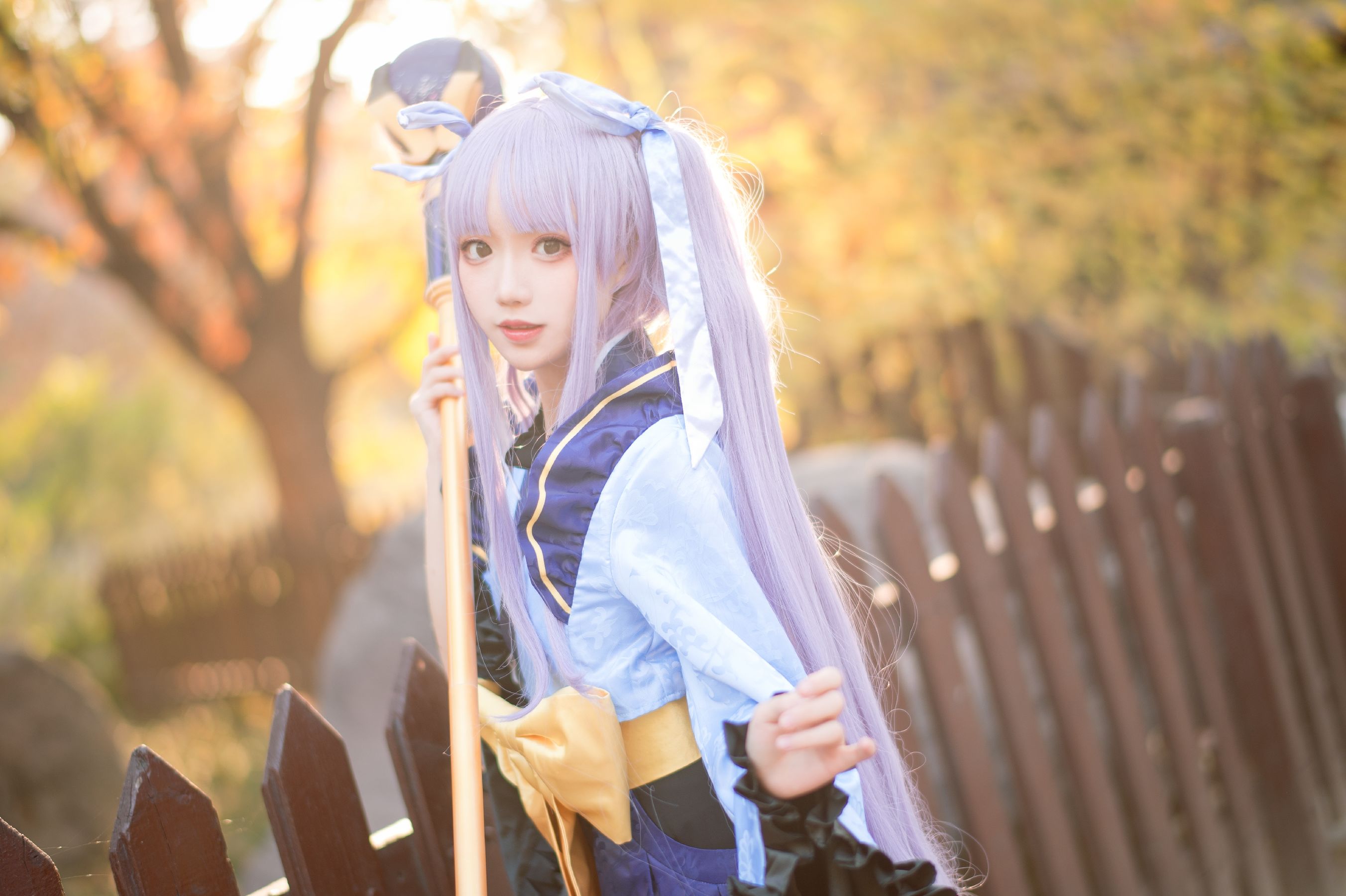[网红COS] 花柒Hana - 镜华小仓唯第3张