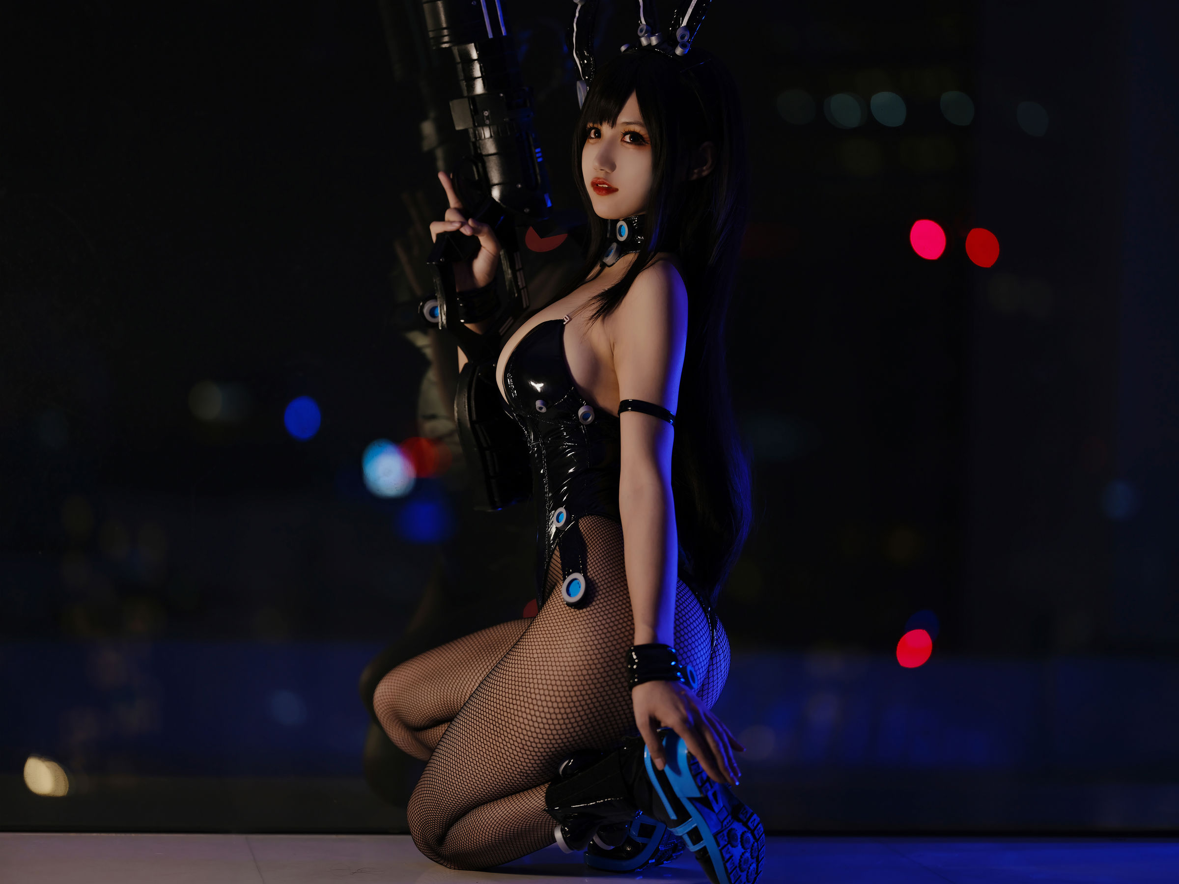 [福利COS] 动漫博主小仓千代w - 下平玲花兔女郎第1张