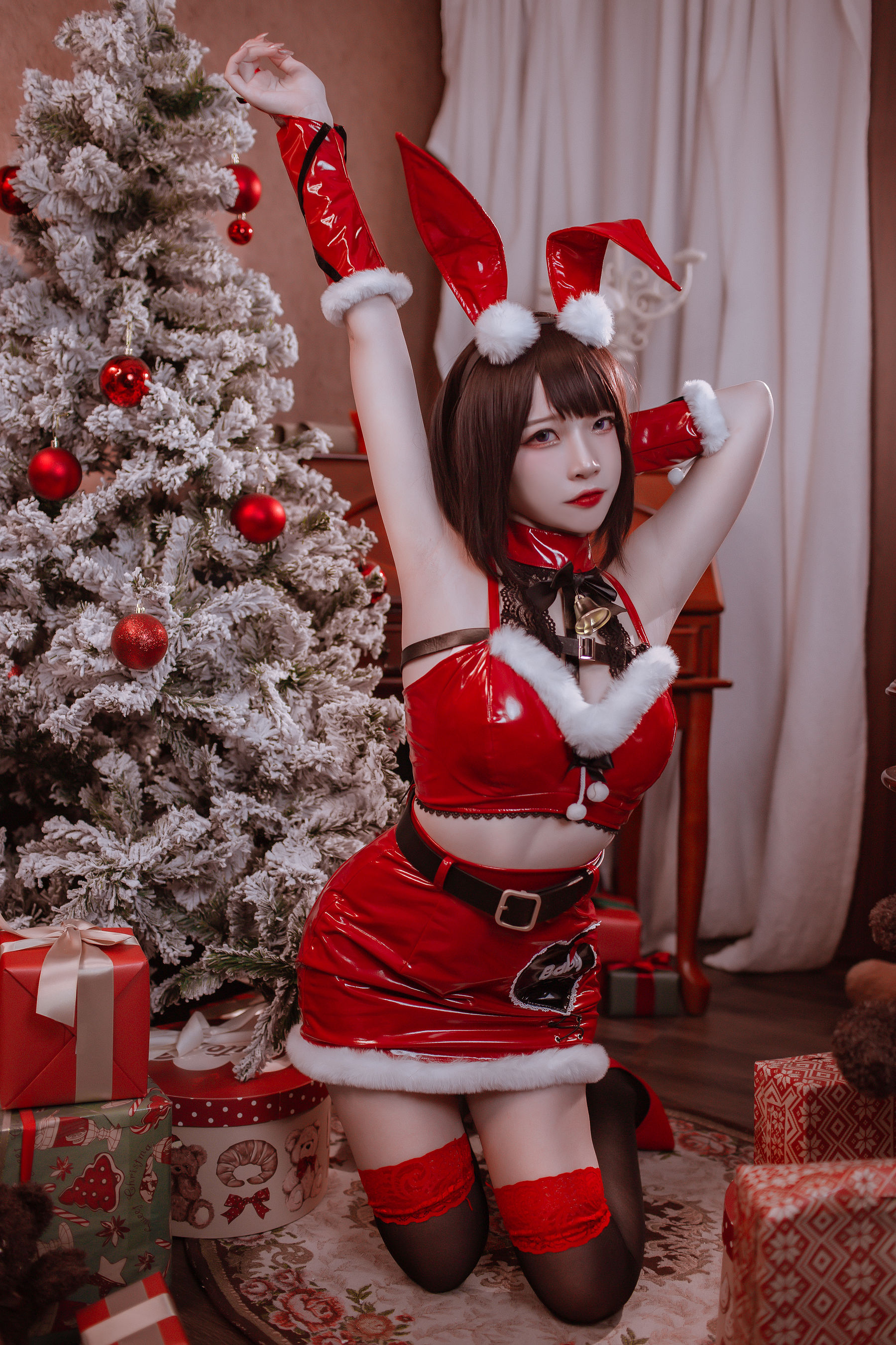 [福利COS] 人气Coser二佐Nisa - 圣诞佐佐第9张