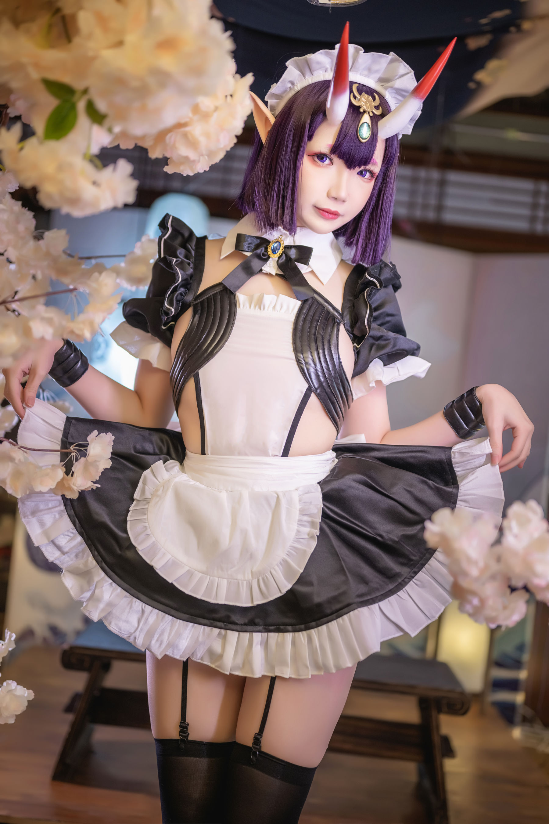 [福利COS] 动漫博主雪晴Astra - 酒吞童子 女仆第7张