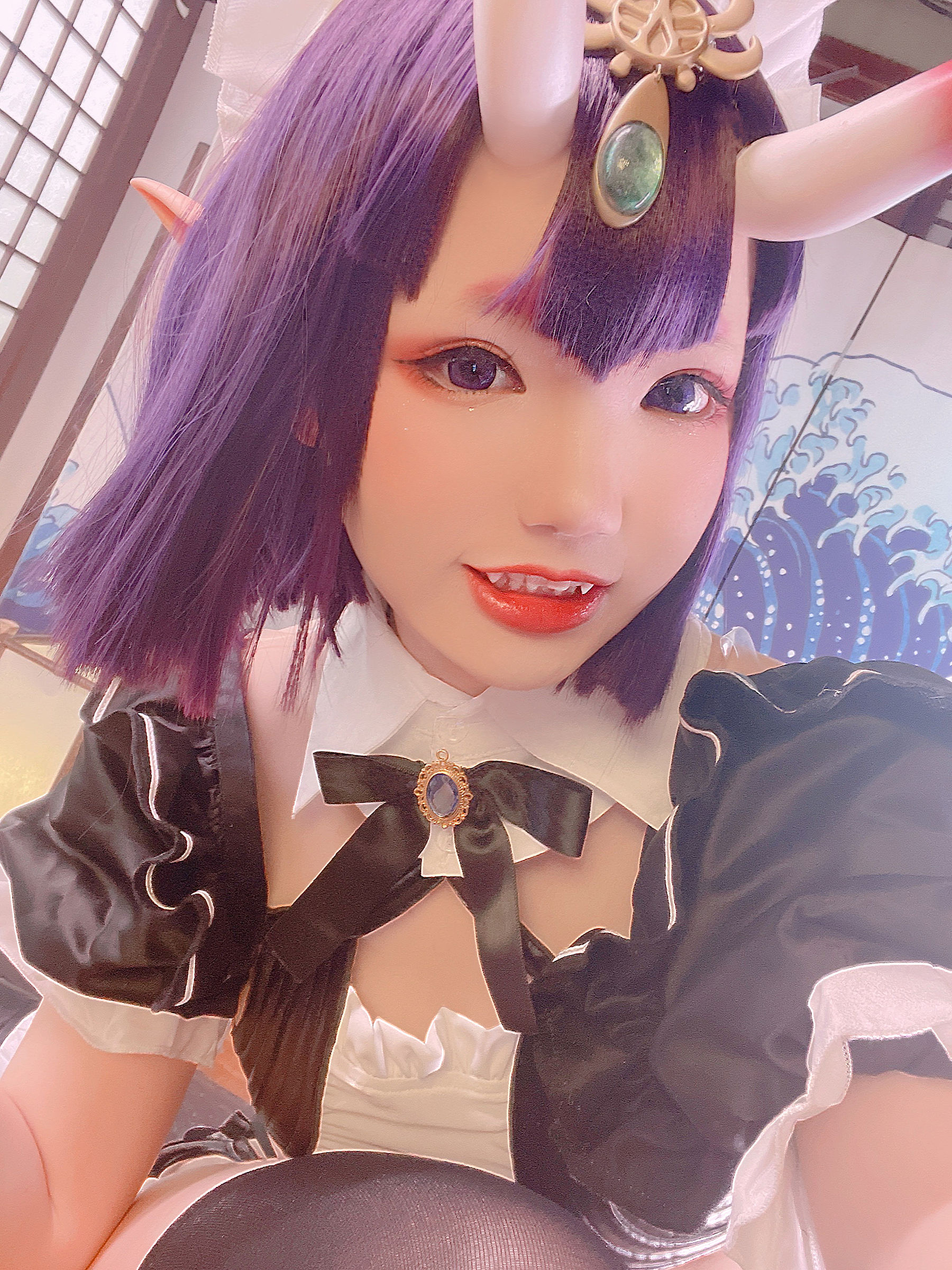 [福利COS] 动漫博主雪晴Astra - 酒吞童子 女仆第20张