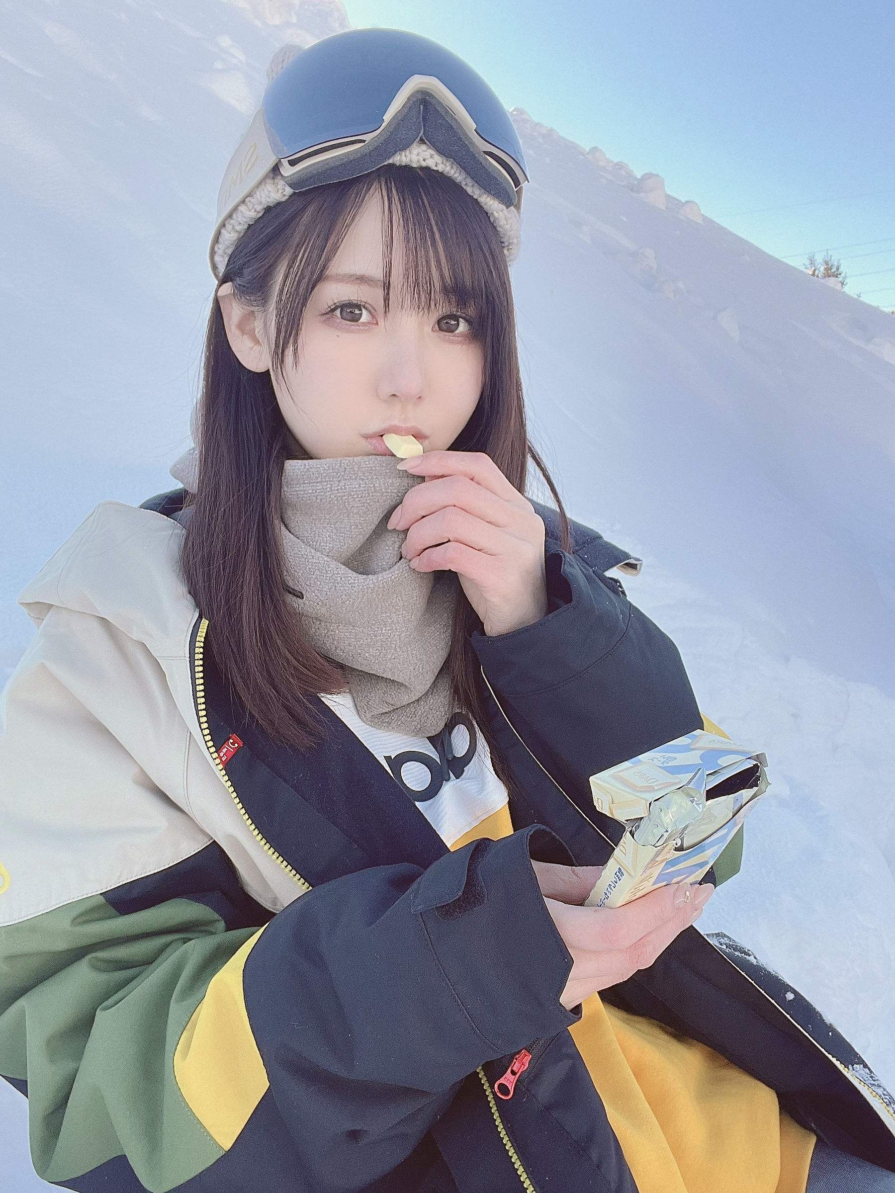 [福利COS] 日本甜美COSERけんけん[fantia] 20220131-スノボウェア第4张