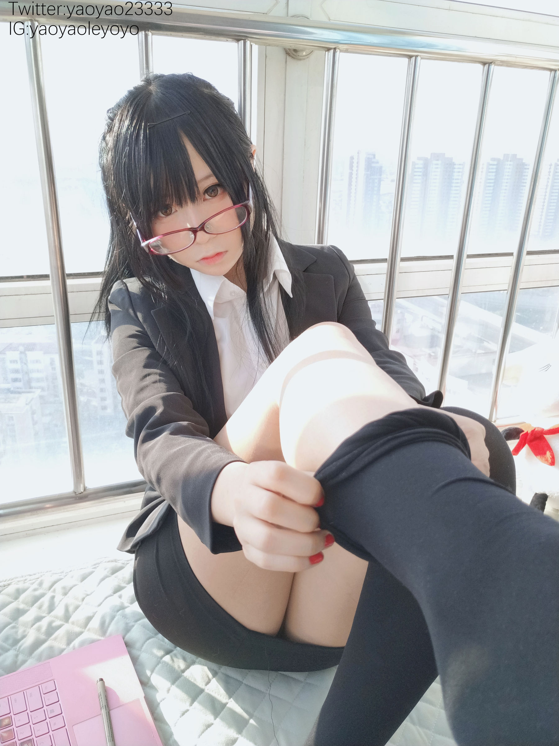 [福利COS] 萌妹子Coser摇摇乐yoyo - 补习老师第8张