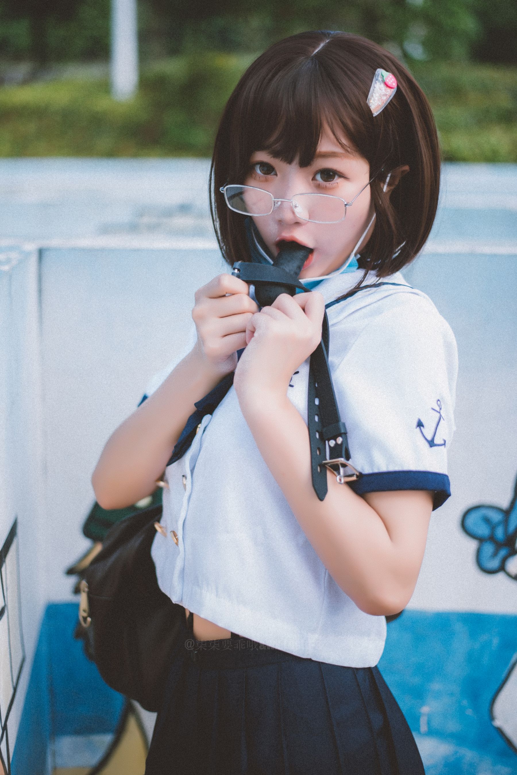 [福利COS] 动漫博主柒柒要乖哦 - 乐园JK第6张