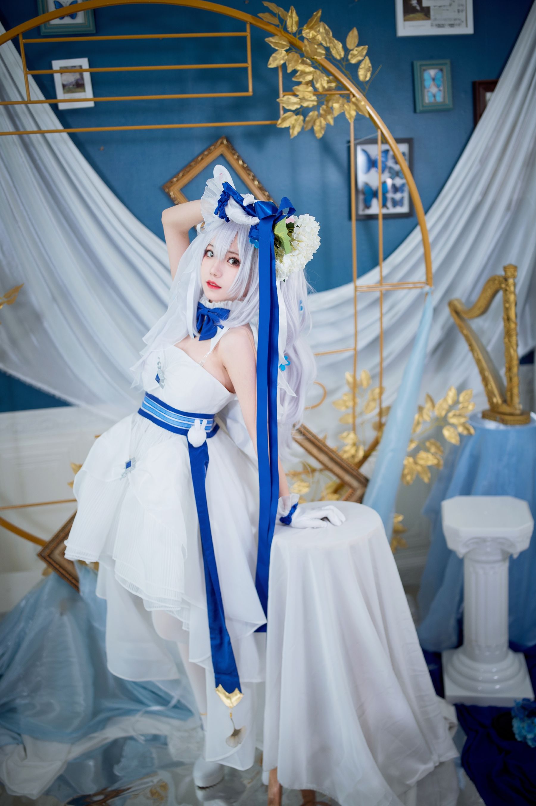 [福利COS] 花柒Hana - 拉菲花嫁第5张
