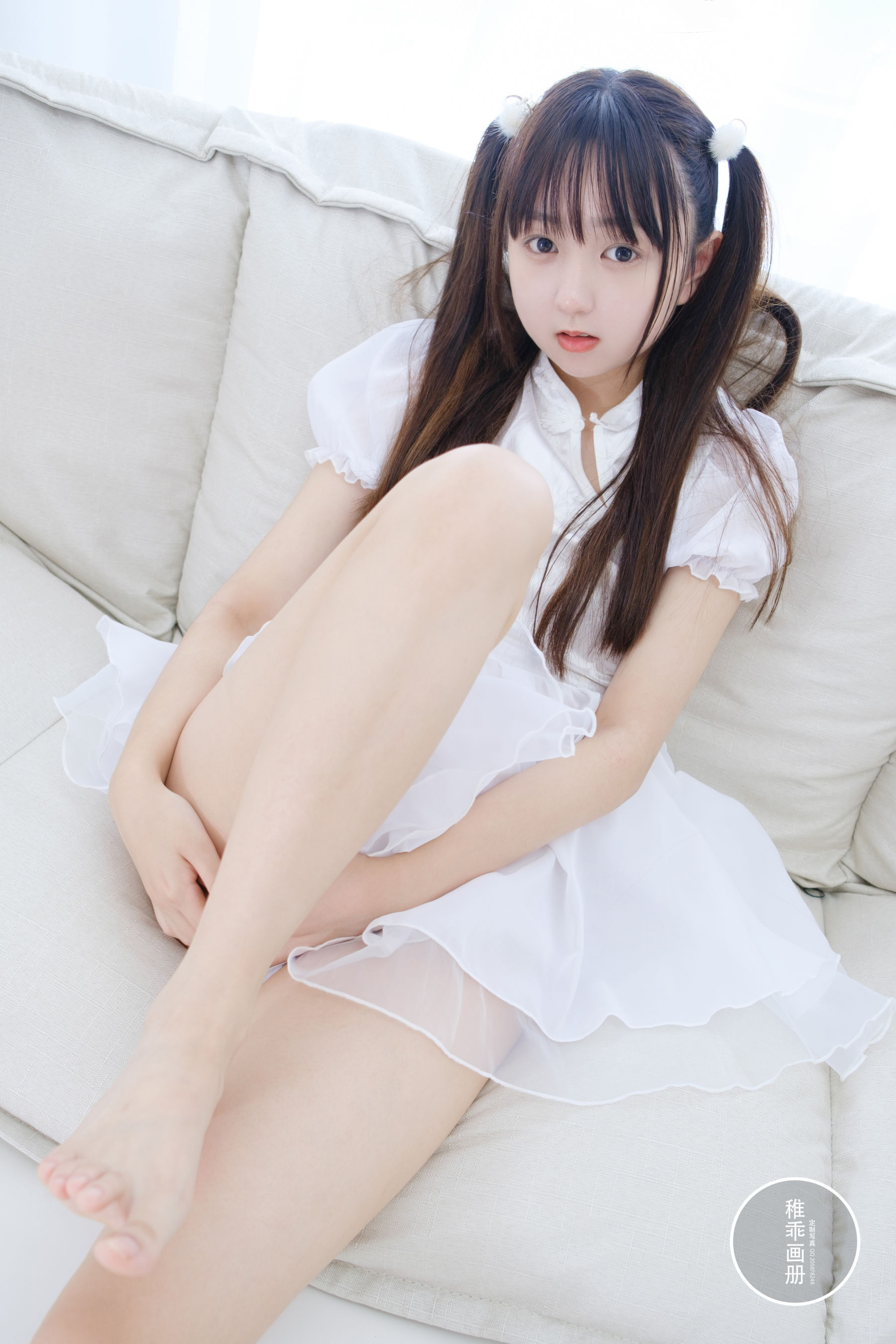 [福利COS] 柴系小乖(稚乖画册) - 团子 18D白丝第23张