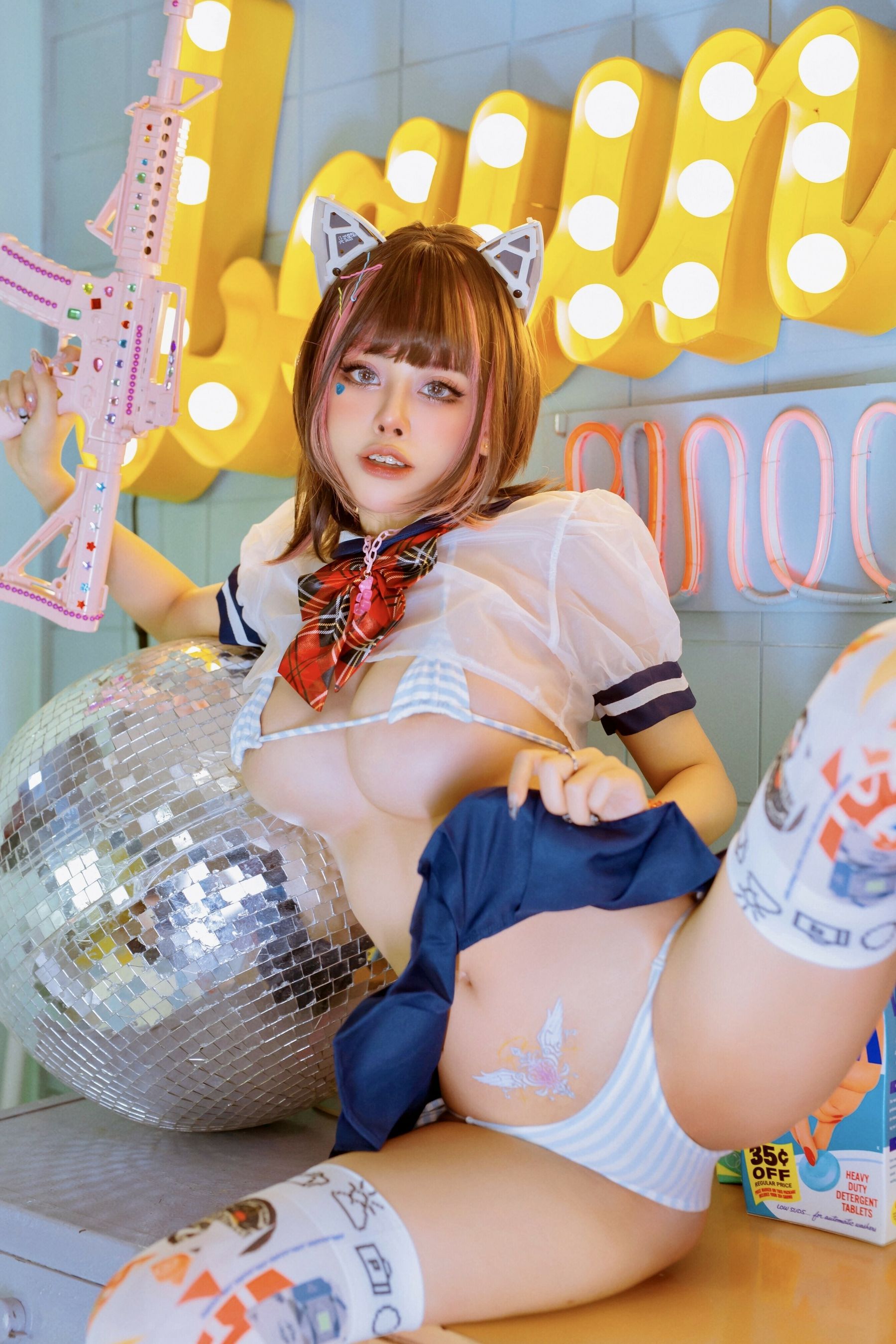 [福利COS] 日本性感萝莉Byoru - JK Neko第9张