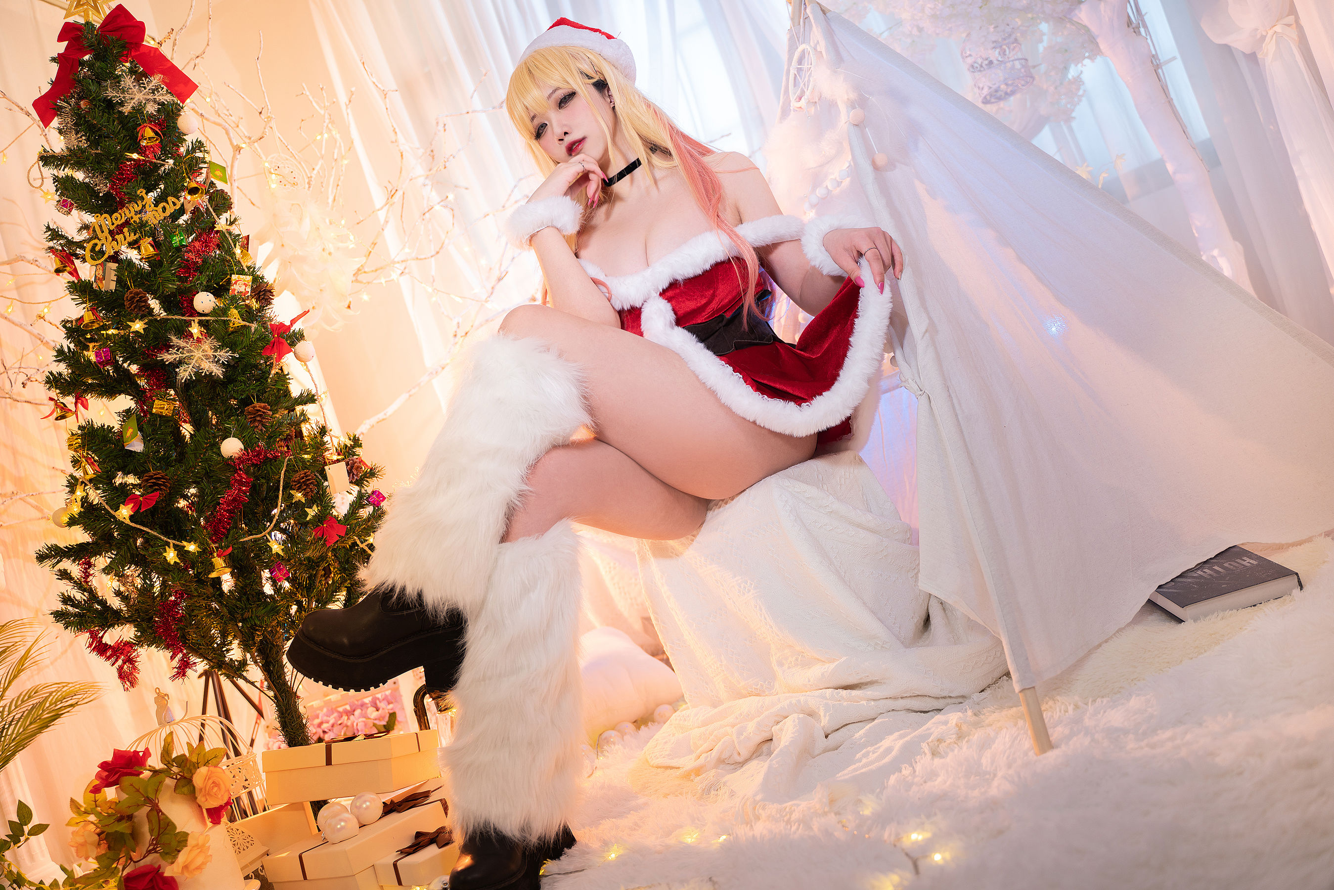 [福利COS] 贞子蜜桃 - 喜多川夢海 圣诞第9张