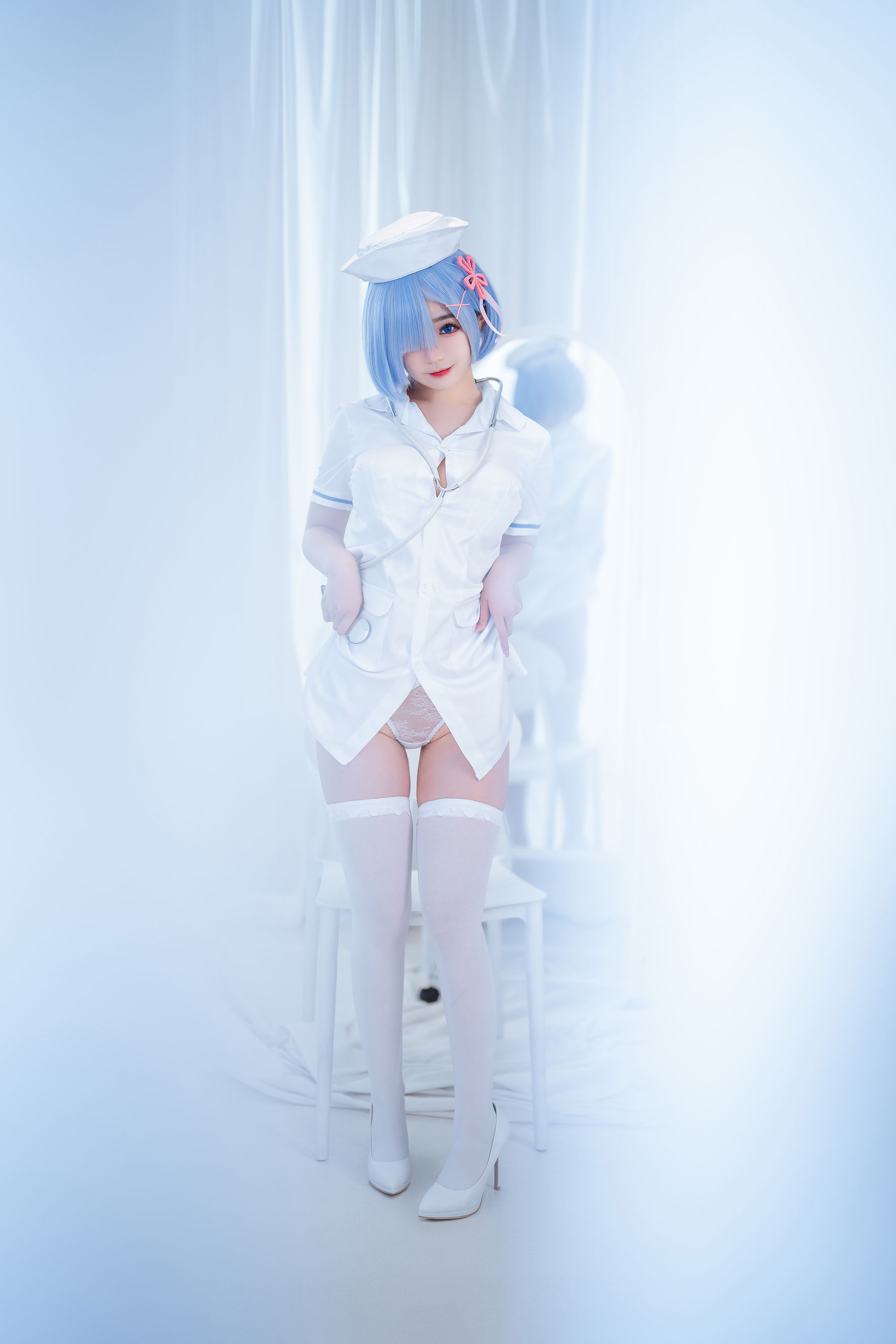 [福利COS] 桜井宁宁 - 雷姆护士第7张