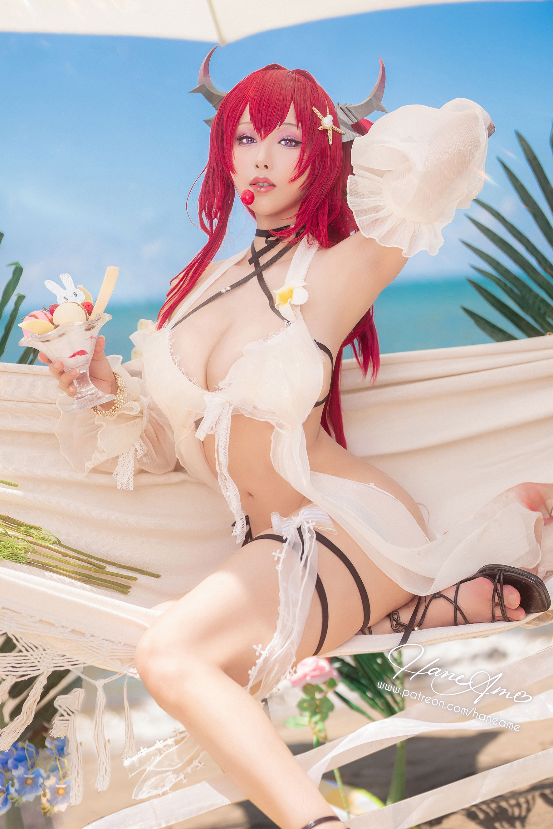 [福利COS] Hane Ame 雨波写真 - Arknights Surtr 泳裝第11张