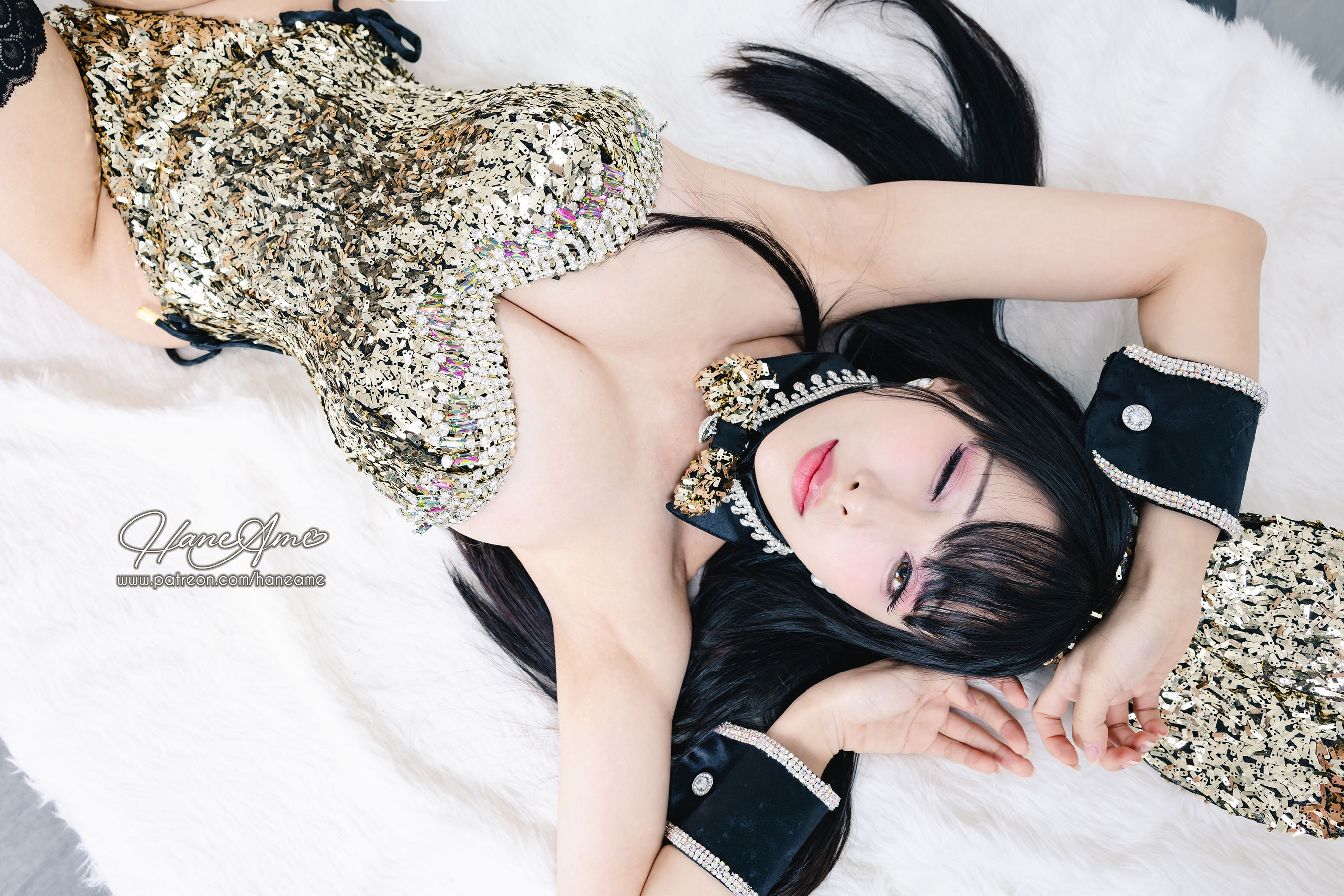 [福利COS] Hane Ame 雨波写真 - Original Dazzling Bunny 金炫兔女郎第12张