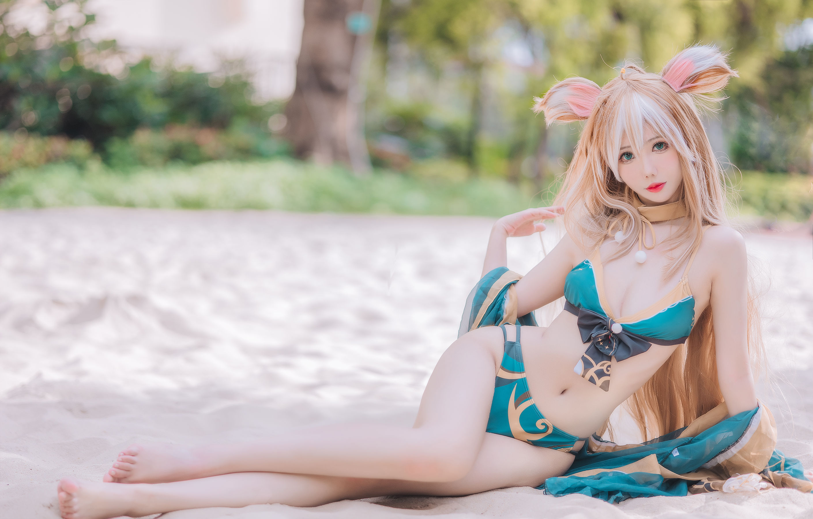 [福利COS] 仙女月 - 泽月希娜小姐泳装第5张