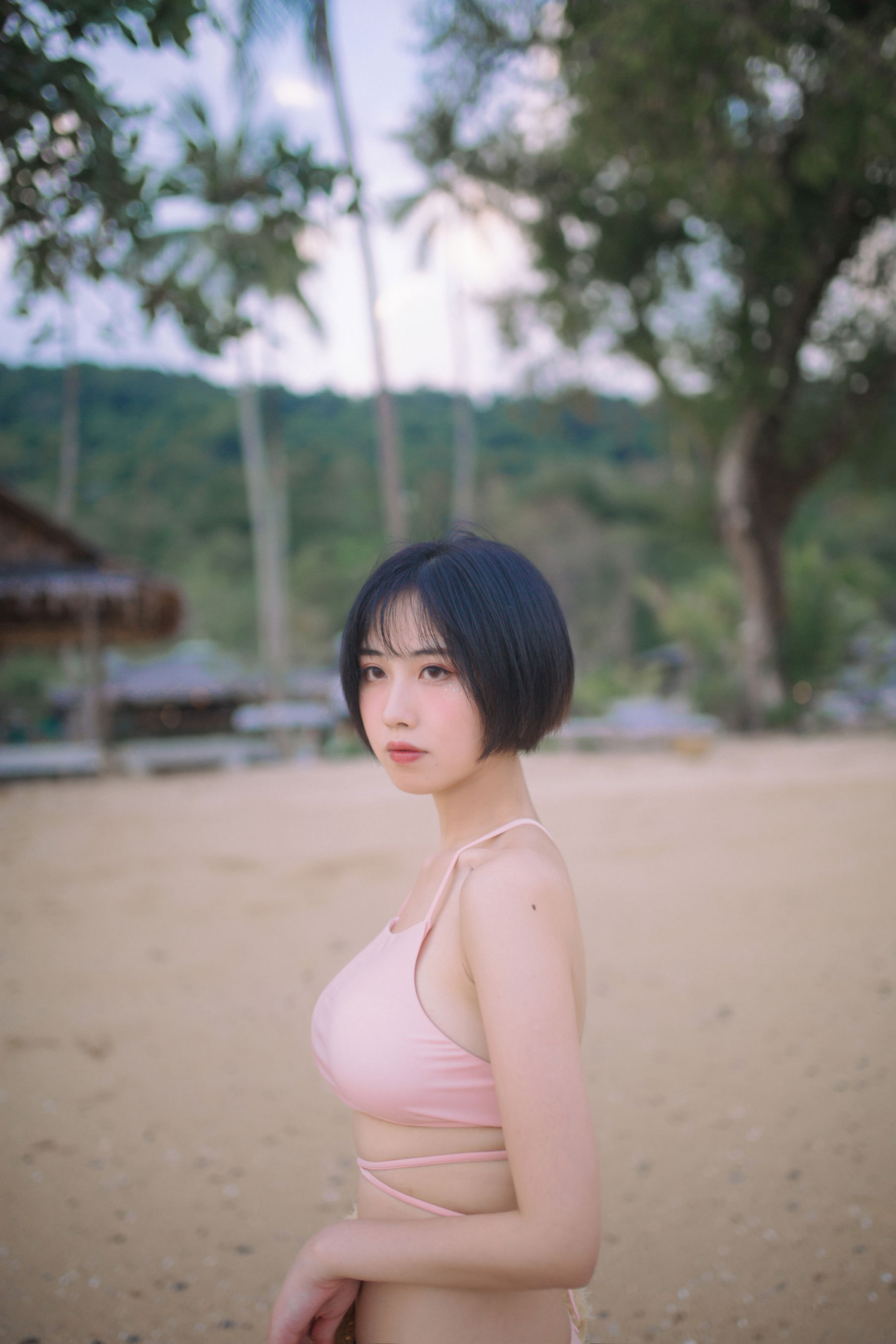 [福利COS] 次元少女念雪ww - 粉色泳衣第10张