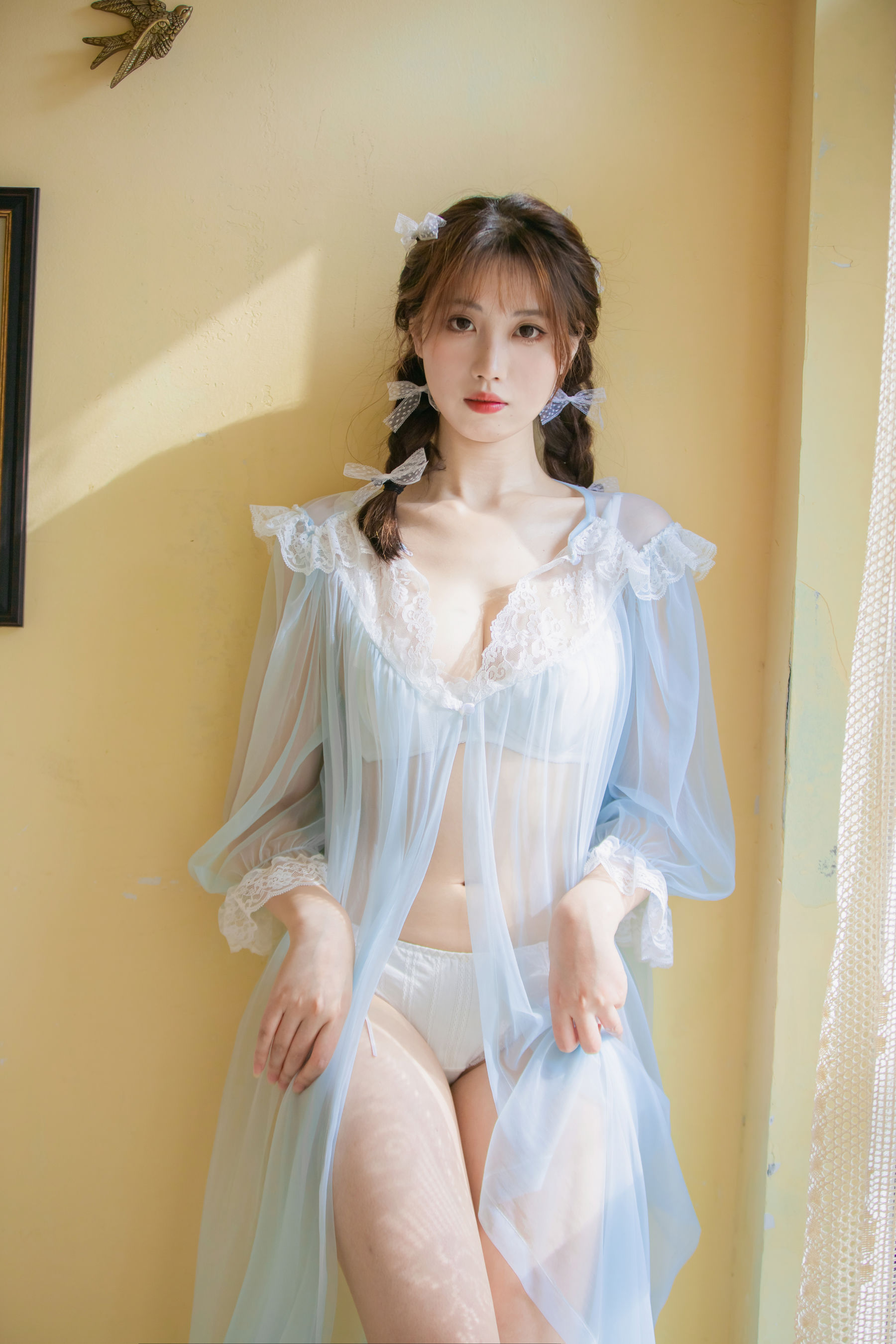 [福利COS] 次元少女念雪ww - 蓝纱衣第10张