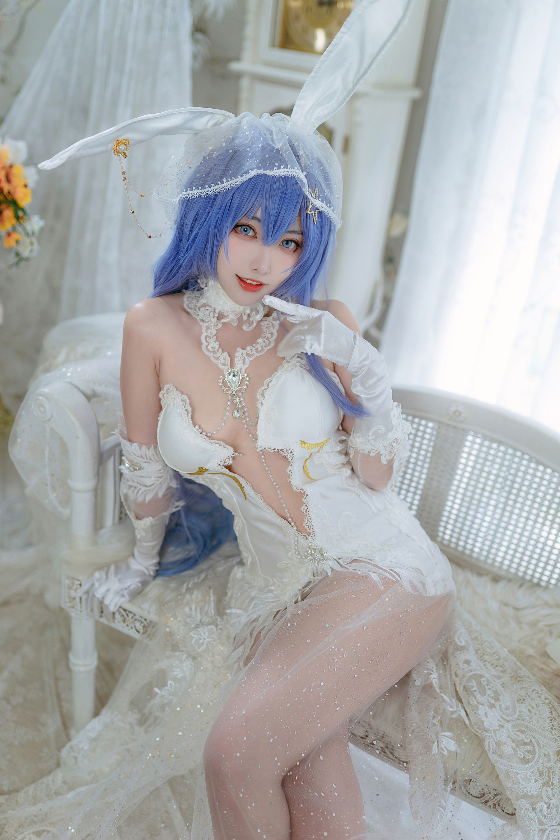 [福利COS] 宫本桜 - 花园花嫁第7张