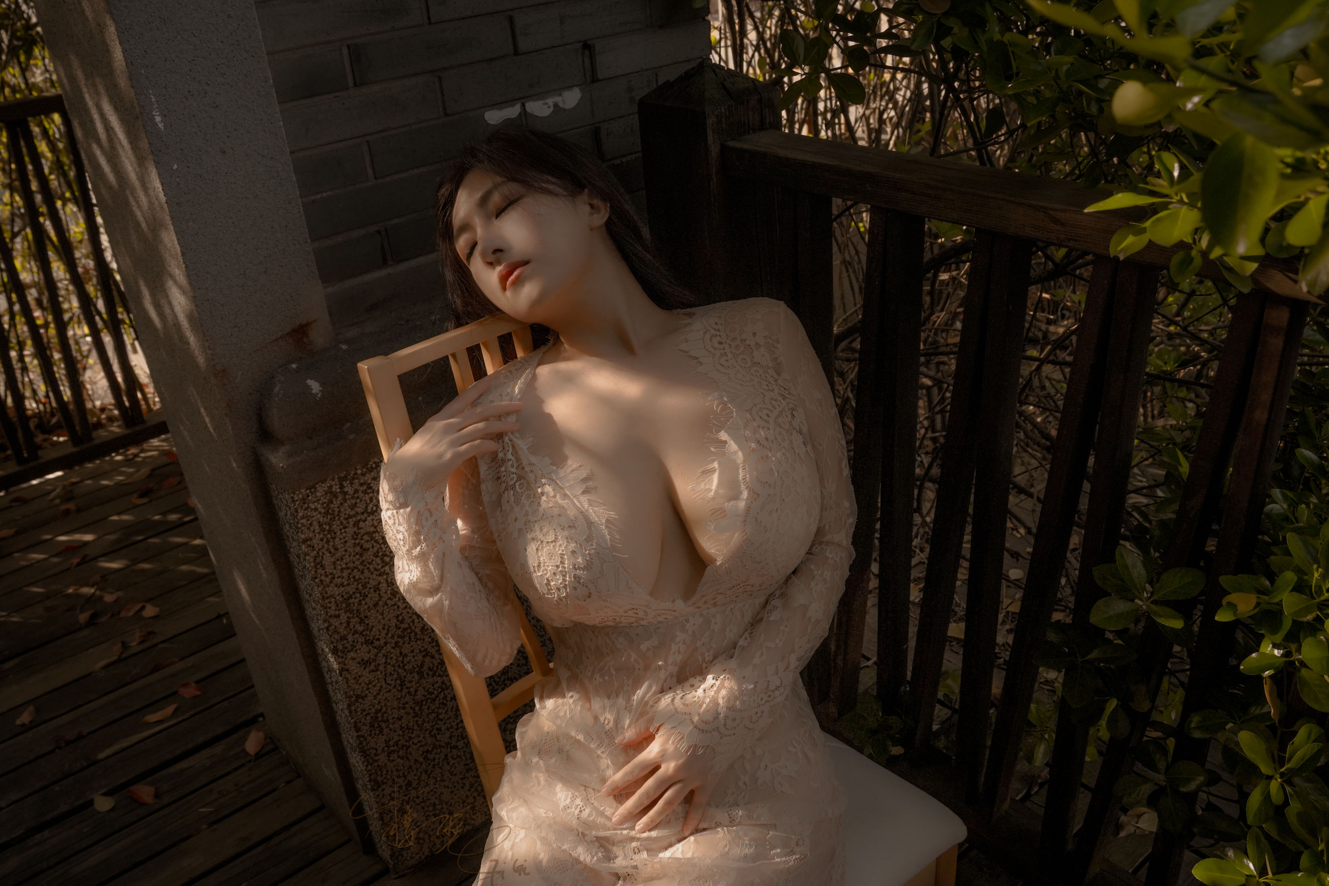 [福利COS] 网络红人樱晚gigi - 听日落时第4张