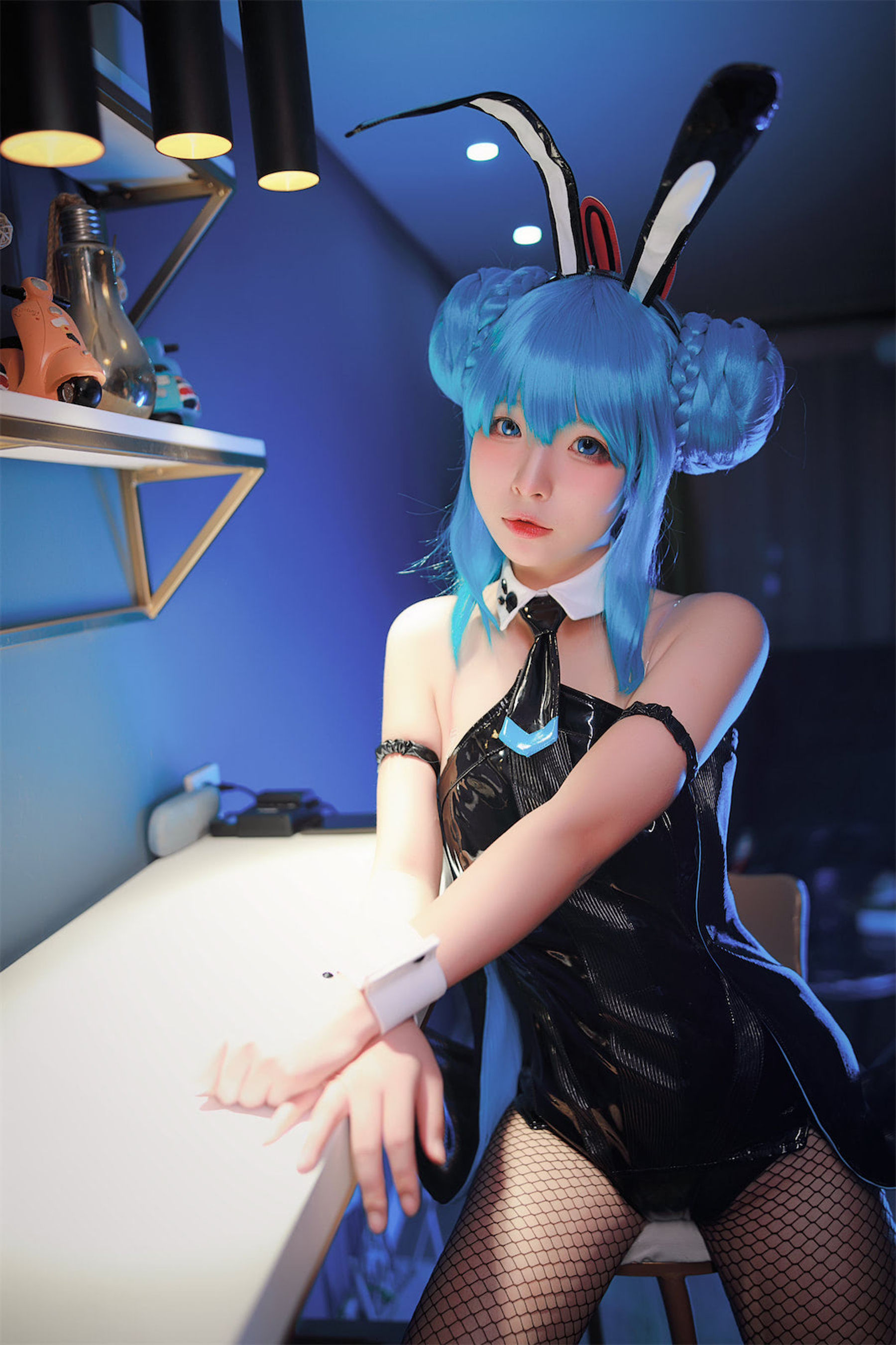 [福利COS] yuuhui玉汇 - 初音黑兔第5张