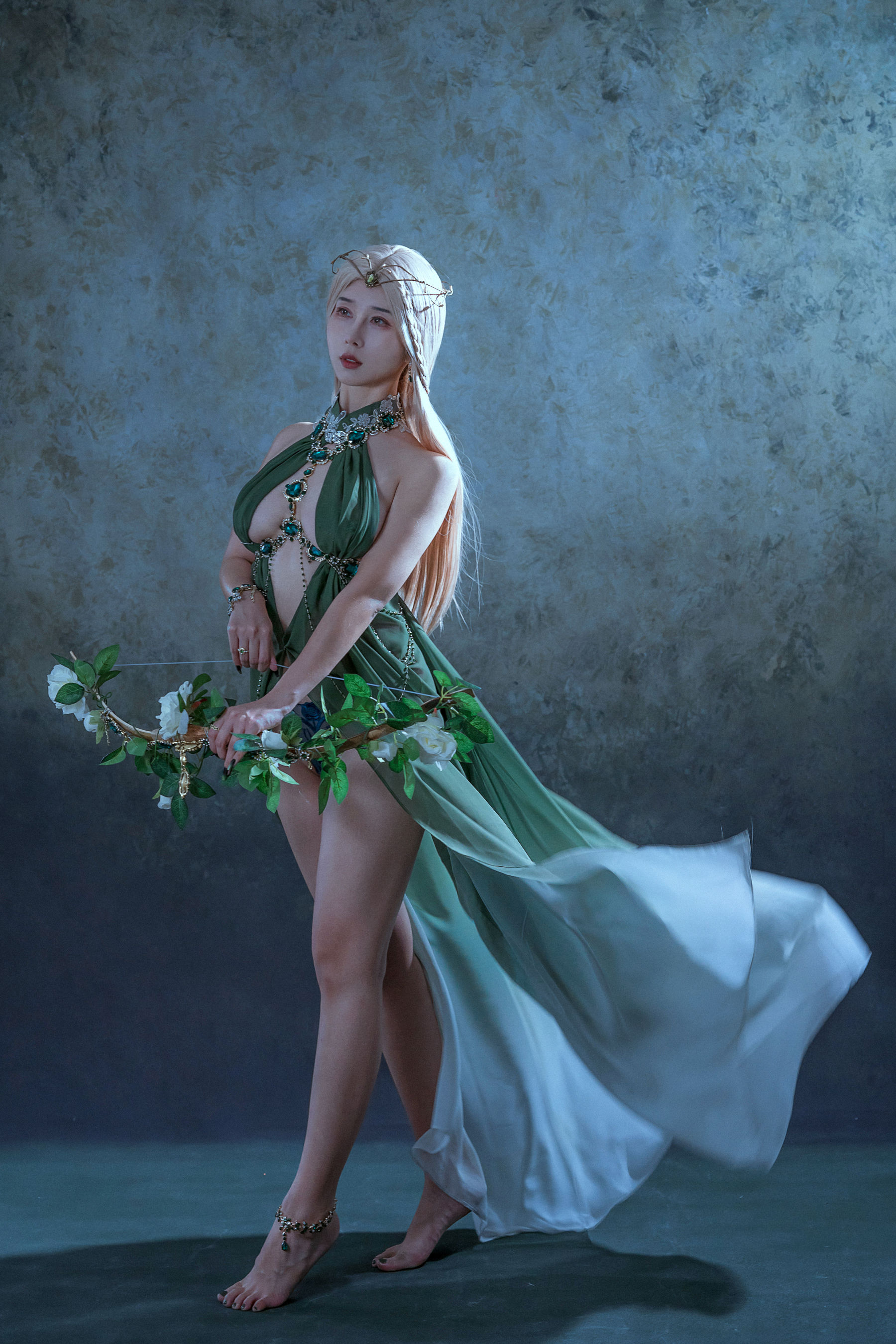 [福利COS] 云溪溪 - 奶桃 孔雀石第13张