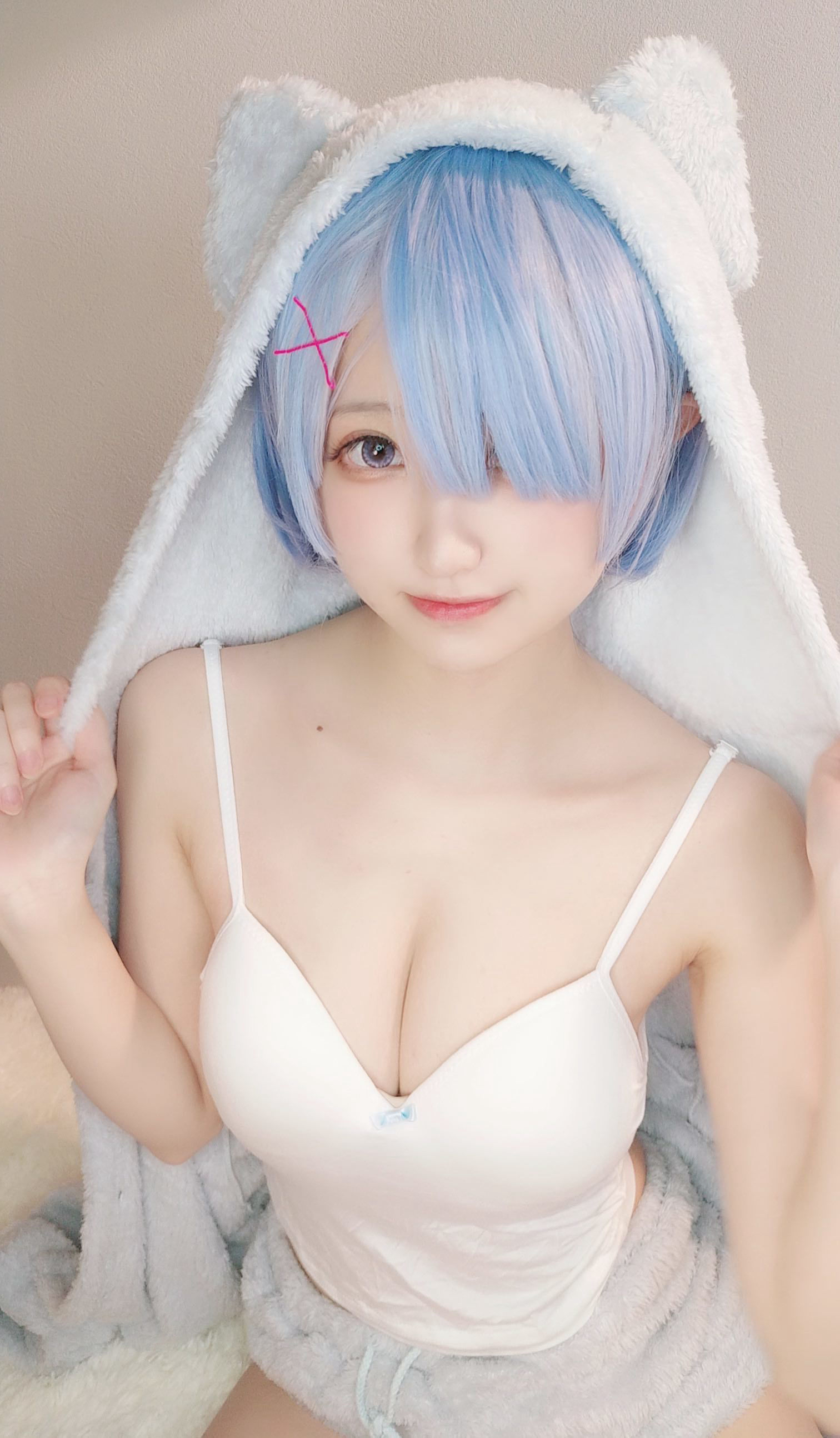 [福利COS] 千阳(ちよ) - 雷姆睡衣第5张