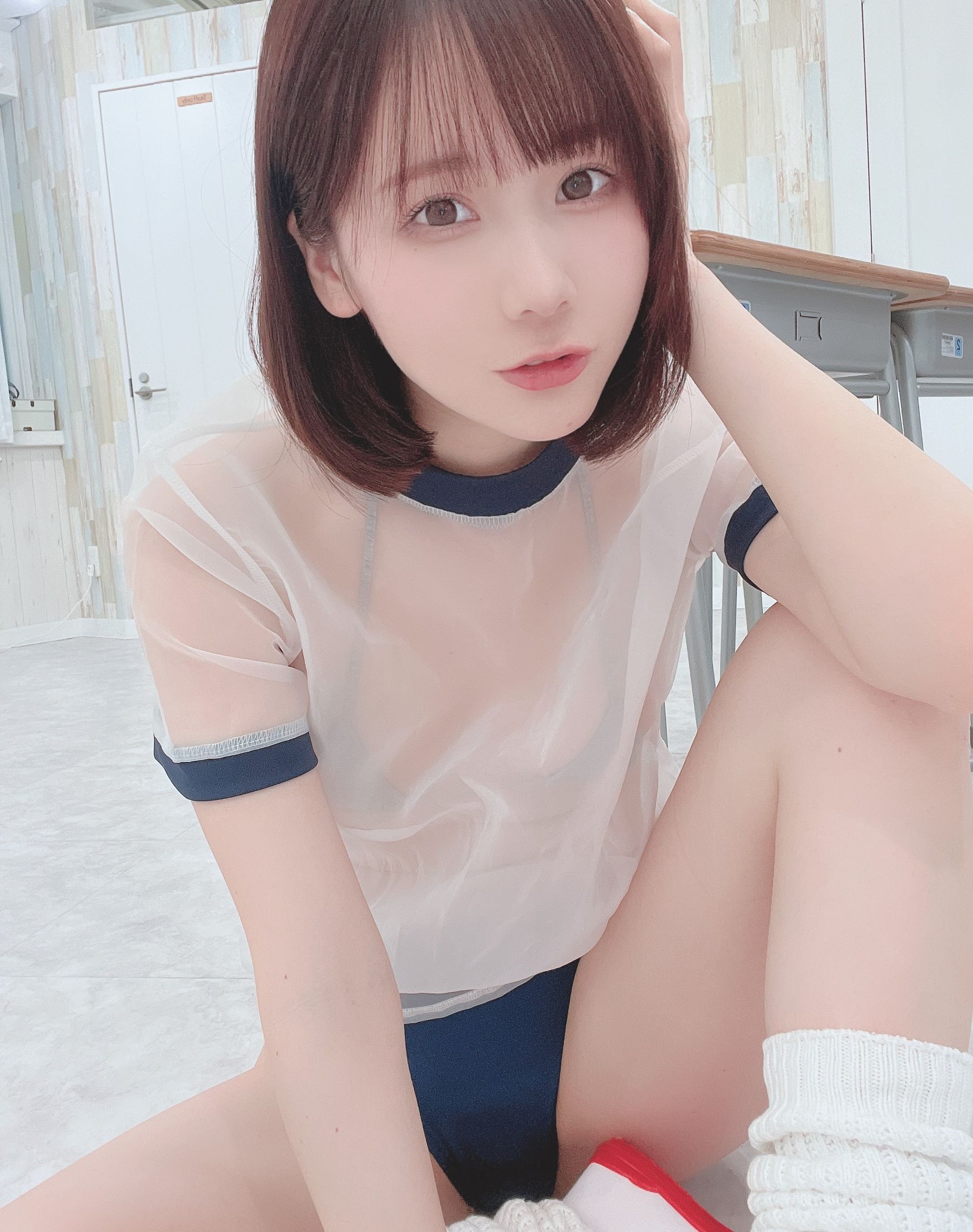 [福利COS] 日本甜美COSERけんけん[fantia] 2022-11-10 透視体操服第6张