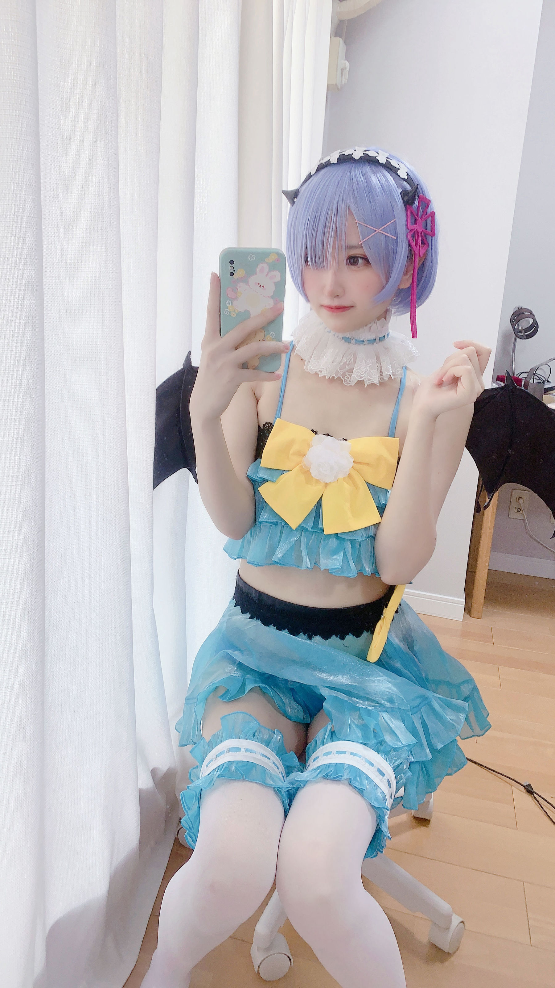 [福利COS] 千阳(ちよ) - 雷姆小恶魔cos第3张