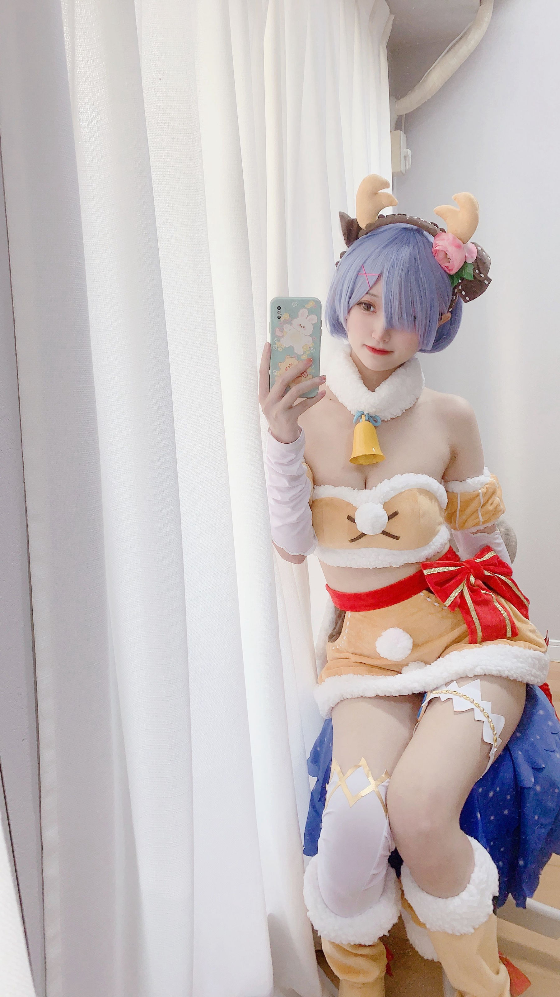 [福利COS] 千阳(ちよ) - 雷姆圣诞驯鹿～第1张