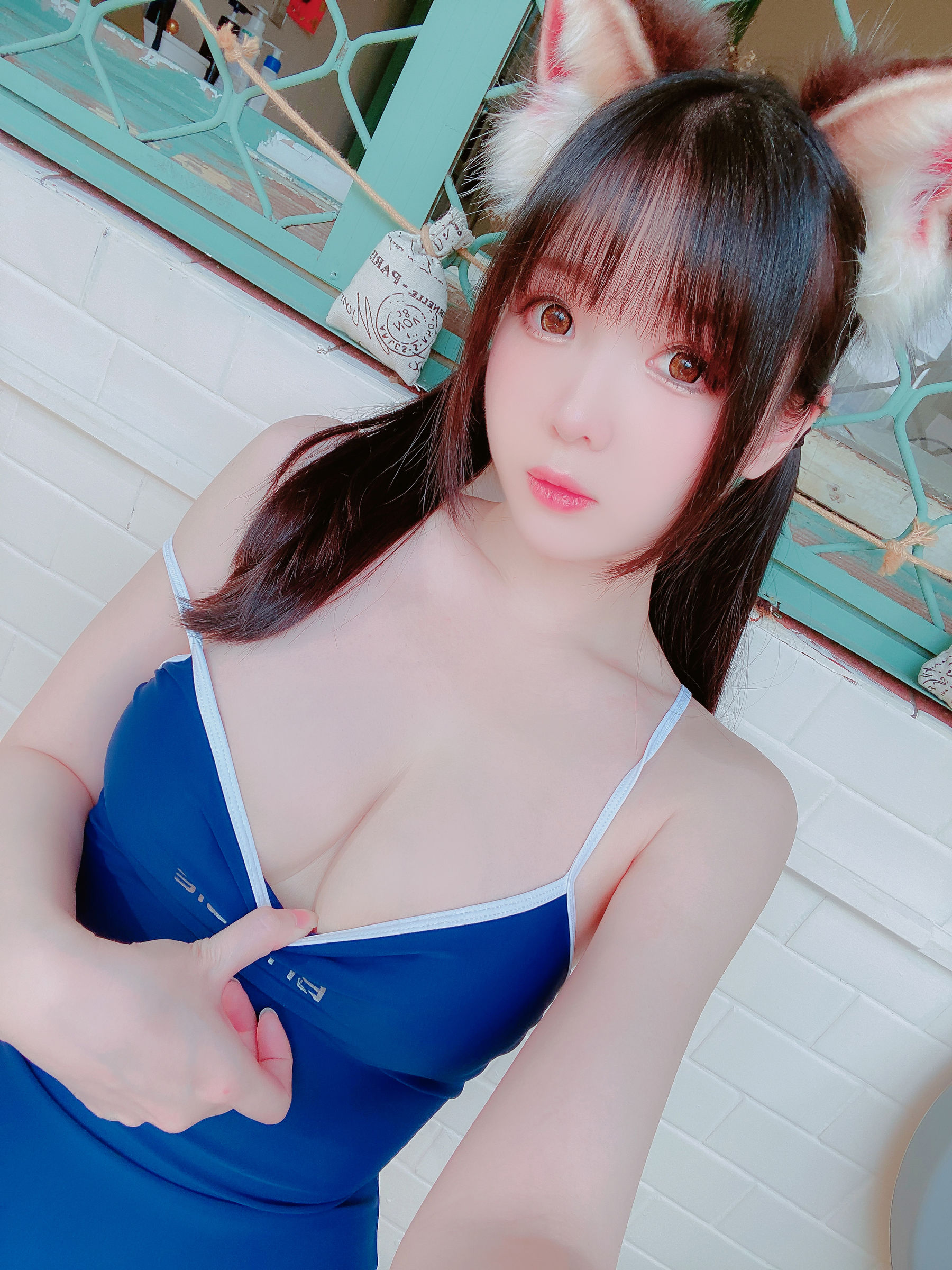 [福利COS] 微博妹纸霜月shimo[fantia] 2022-11-17 スク水第6张