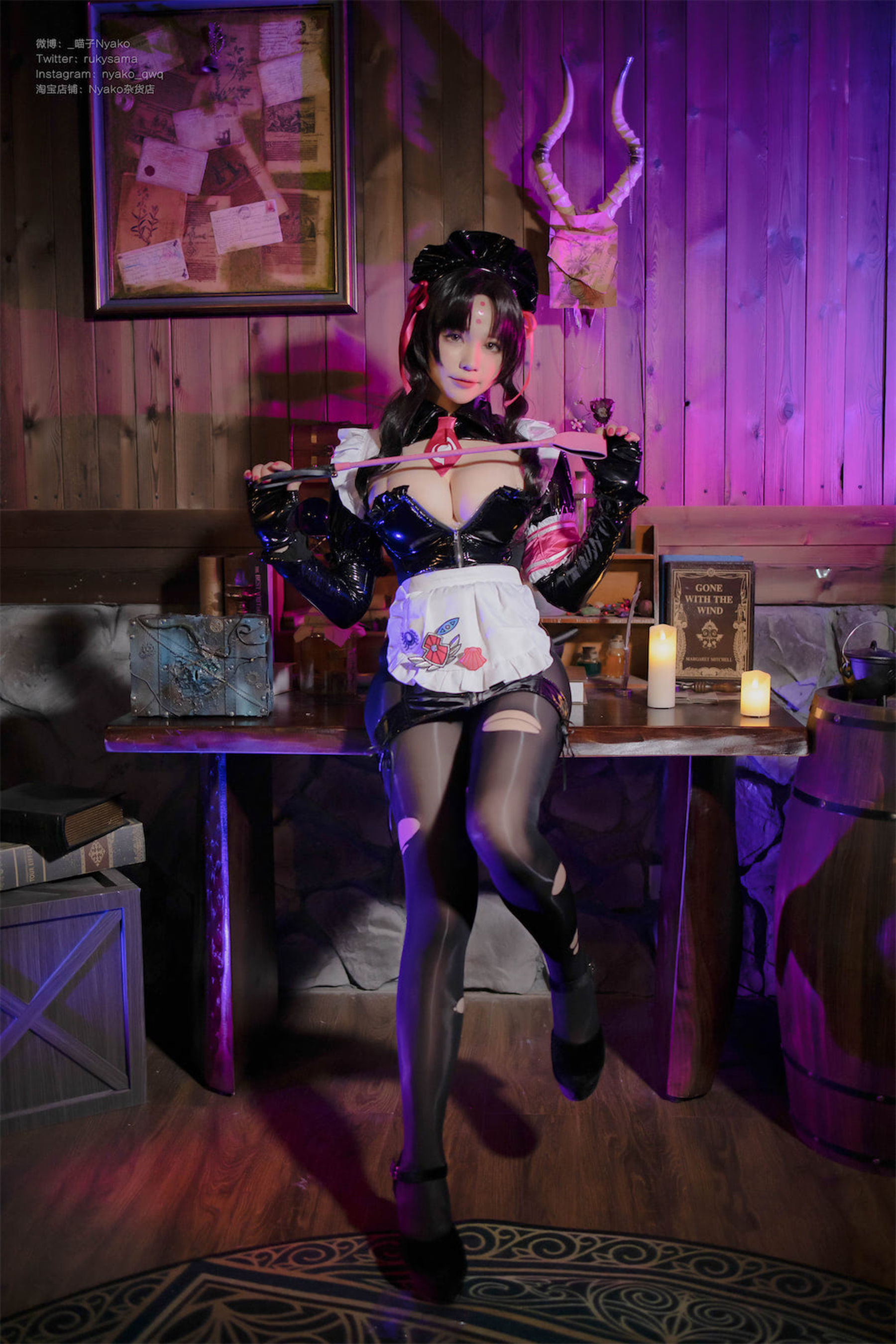 [福利COS] 萌妹子Nyako喵子 - 杀生院女仆第4张