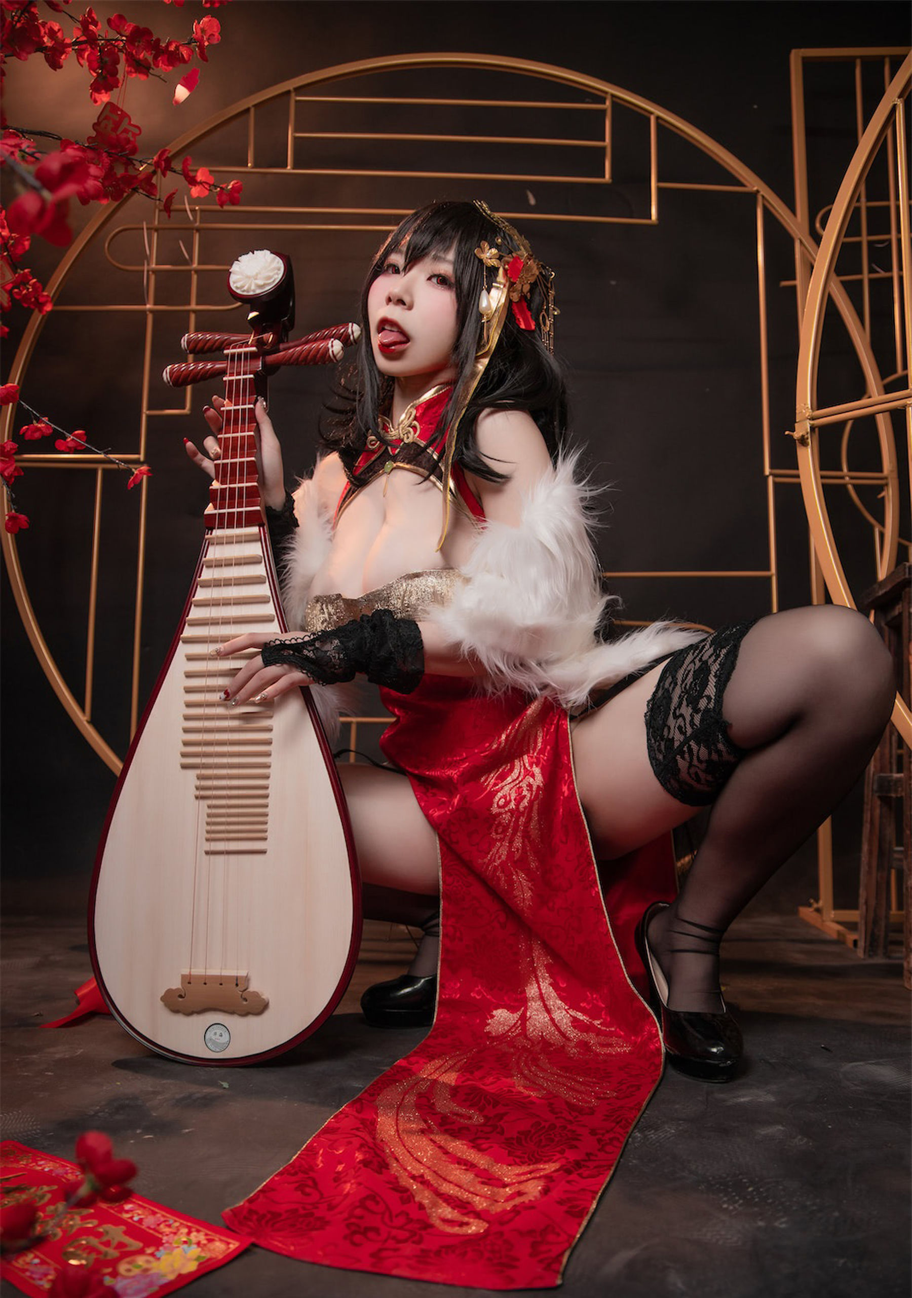 [福利COS] 自闭颜球球(无颜小天使wy) - 碧蓝航线 大凤红旗袍第8张