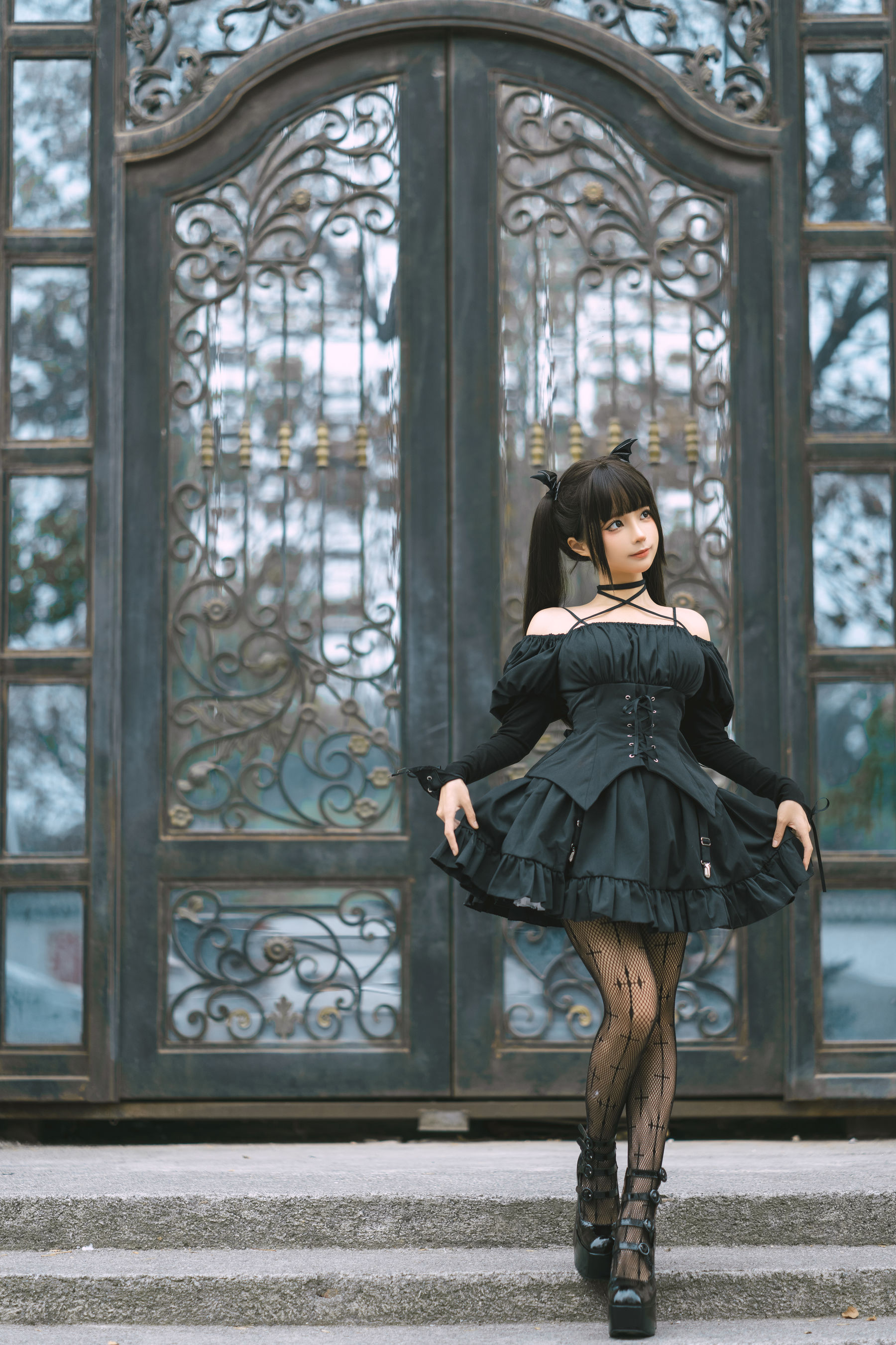 [福利COS] 动漫博主蠢沫沫 - 双马尾小恶魔第5张