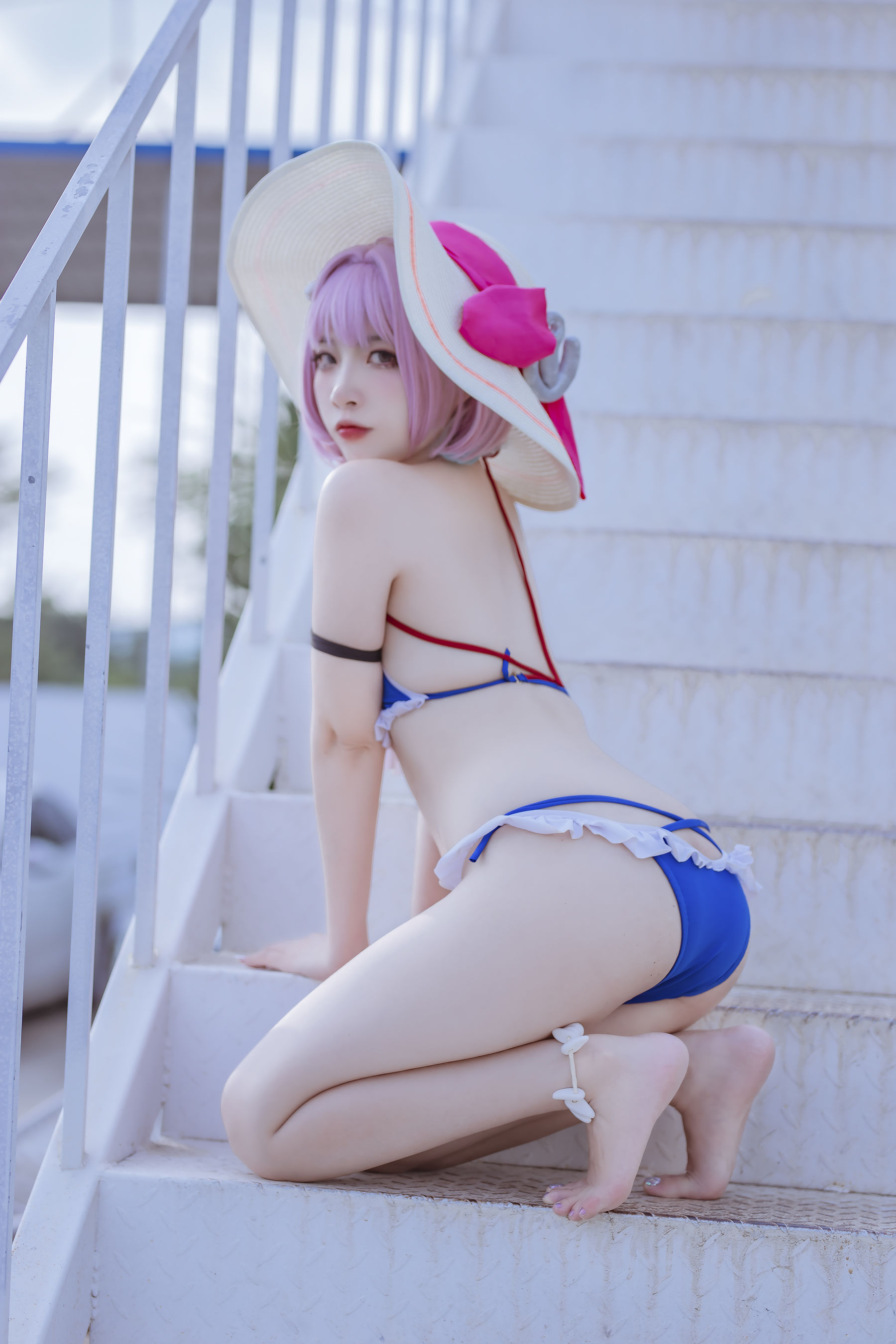 [福利COS] 人气Coser二佐Nisa - 碧蓝 塔尔图泳装第9张